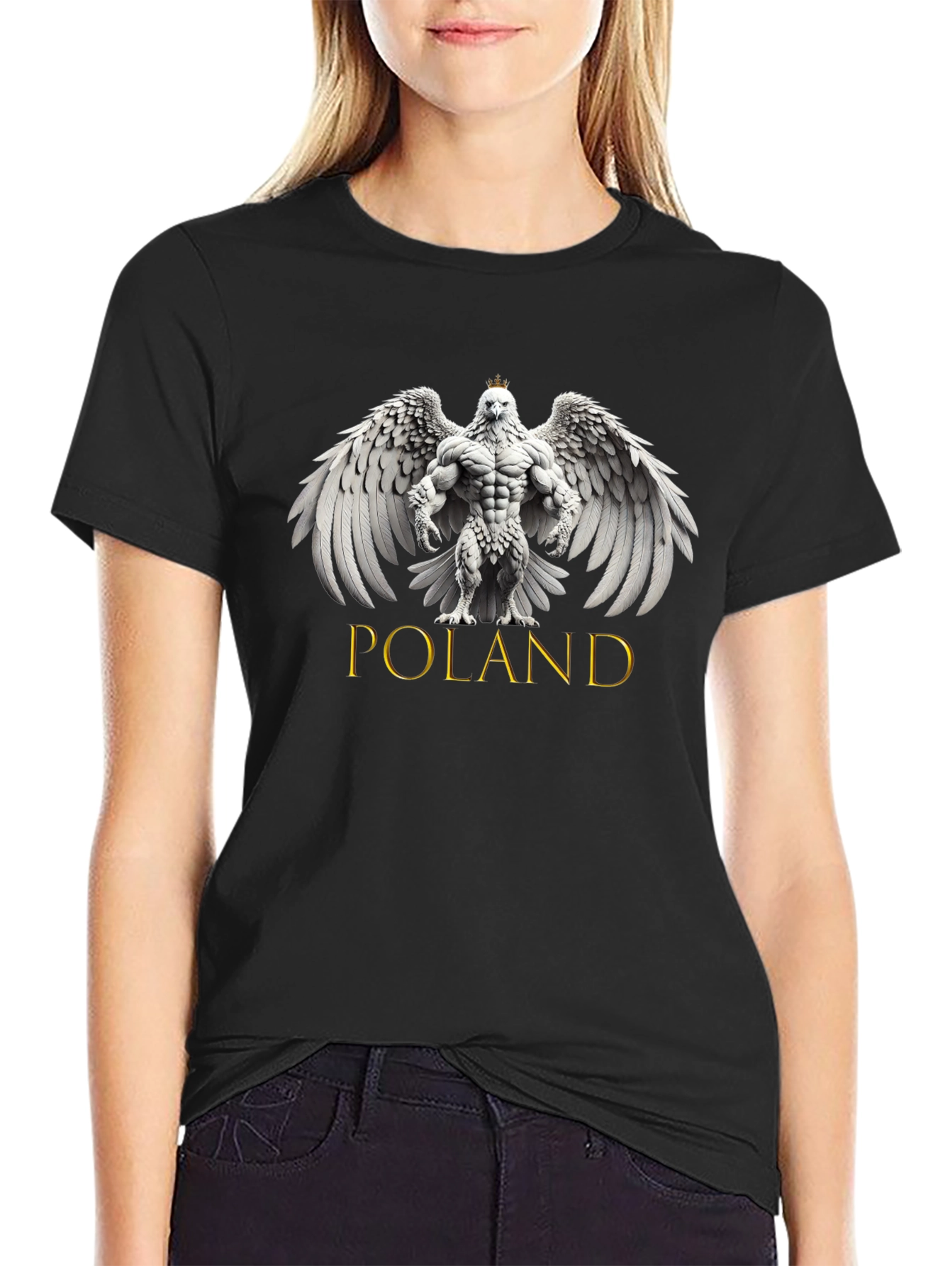 Poland Eagle T-Shirt - Mens Black Graphic Tee