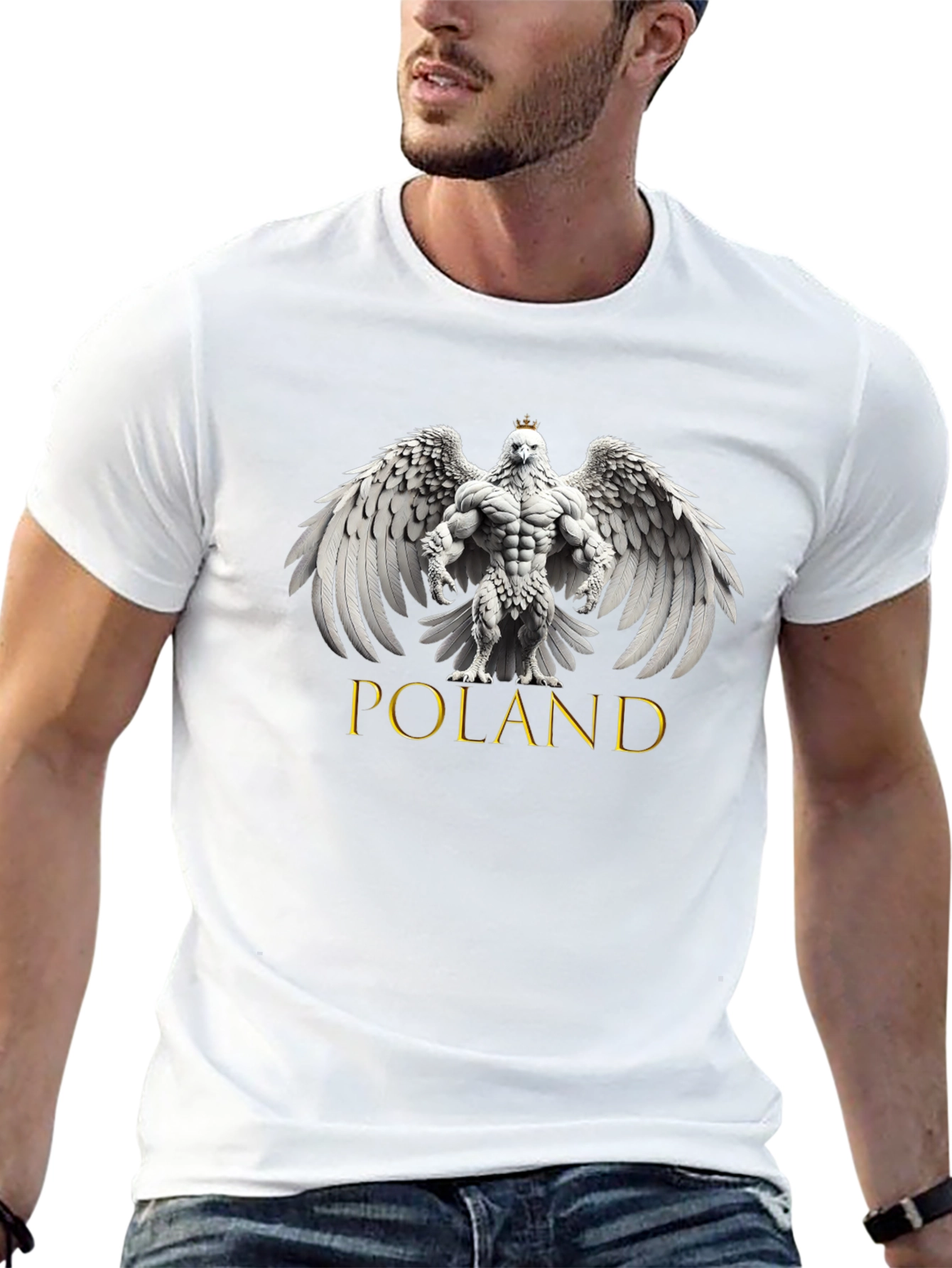 Poland Eagle T-Shirt - Mens Black Graphic Tee