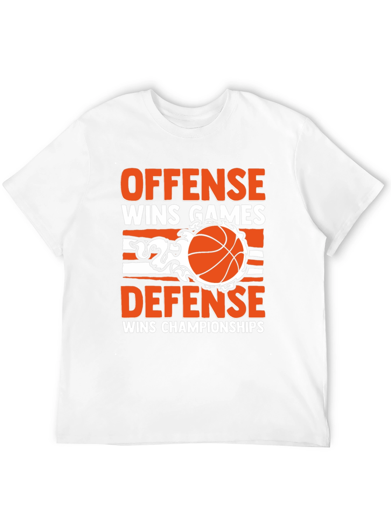 Offense Defense Basketball Graphic T-Shirt