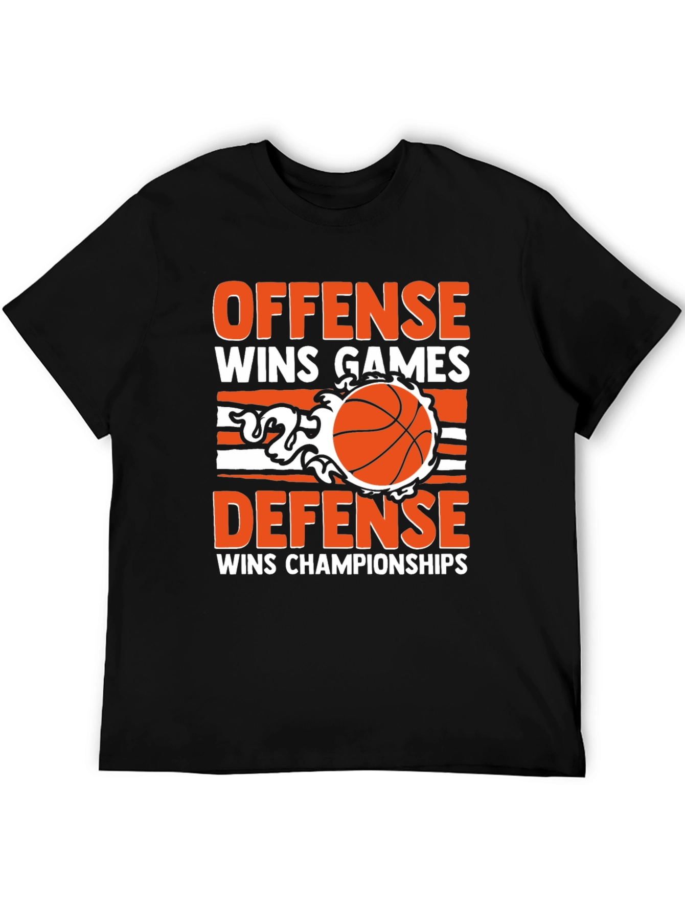Offense Defense Basketball Graphic T-Shirt