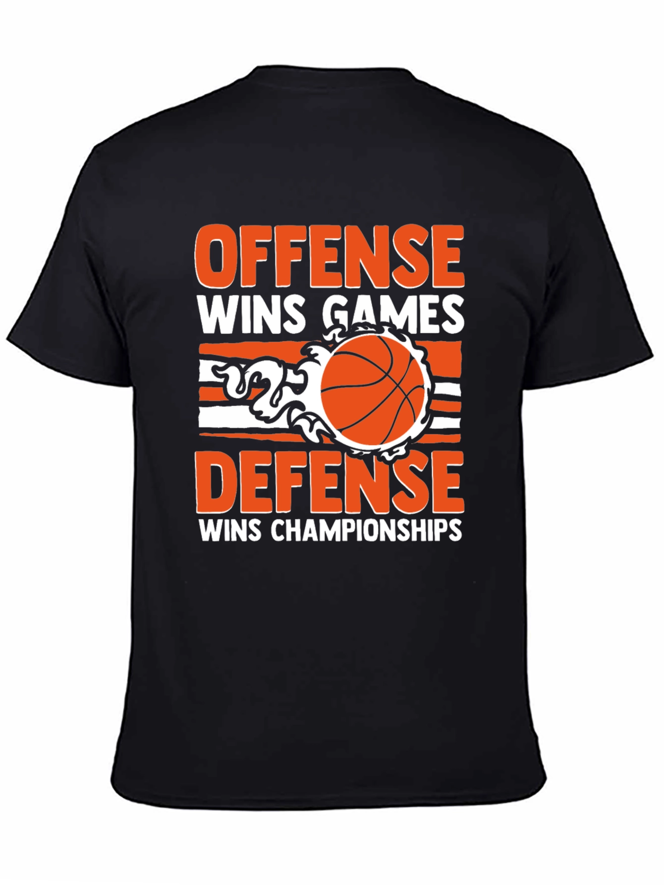 Offense Defense Basketball Graphic T-Shirt
