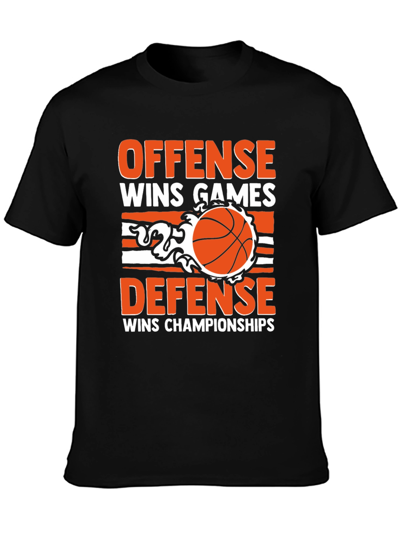 Offense Defense Basketball Graphic T-Shirt