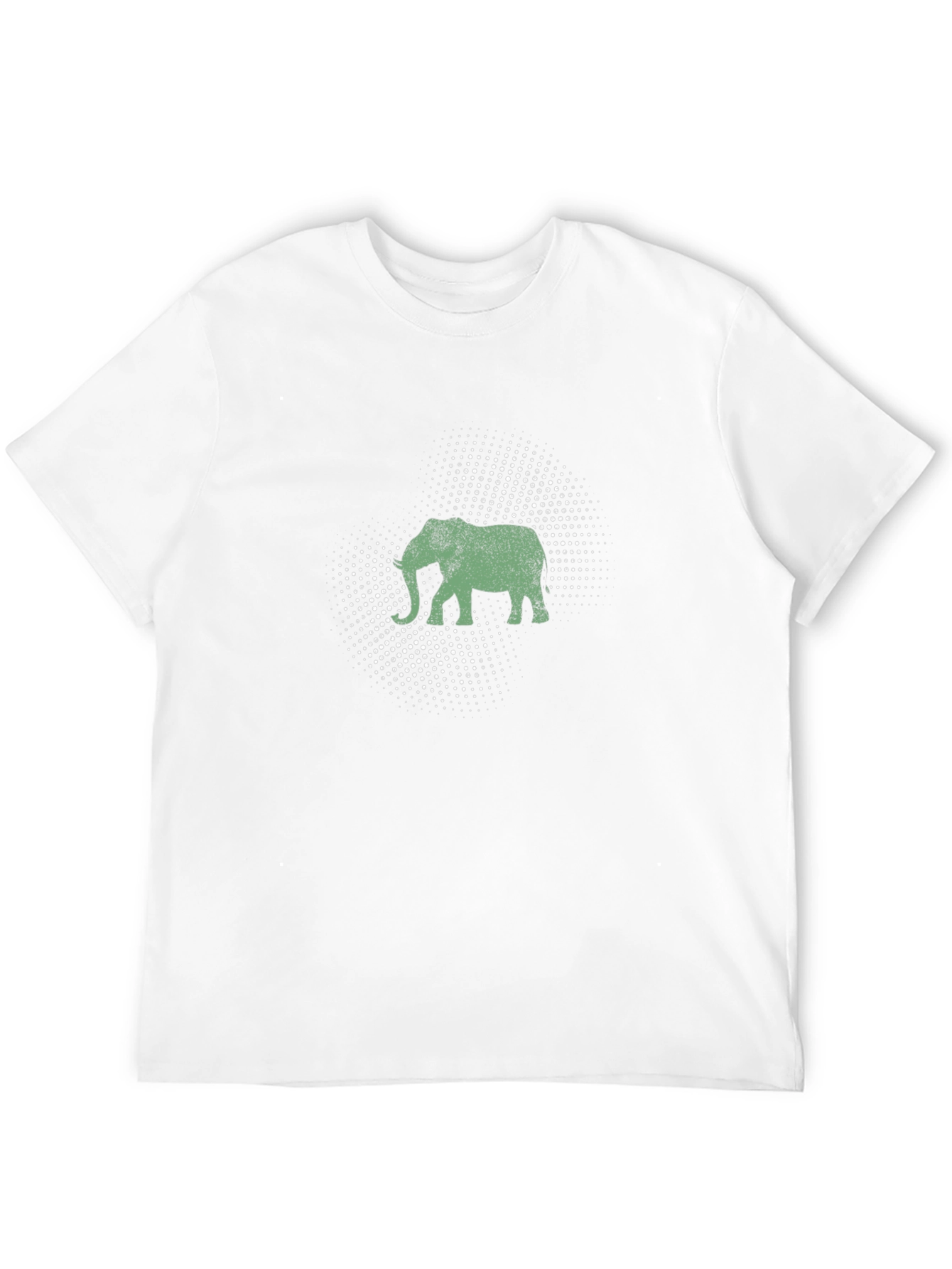 Elephant Graphic Black T-Shirt - Mens Casual Tee