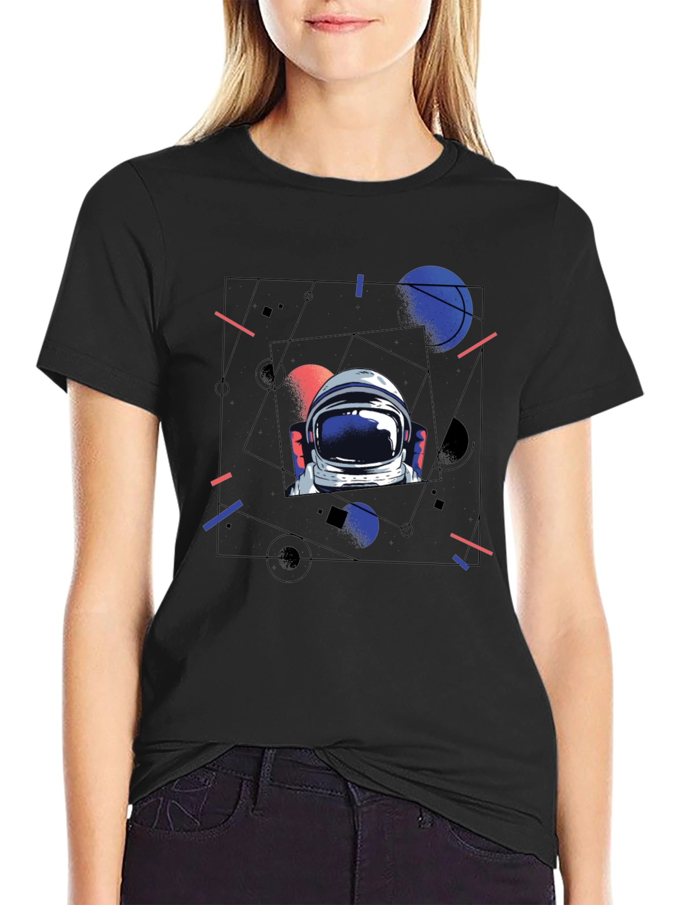 Astronaut Graphic T-Shirt - Space Explorer Design
