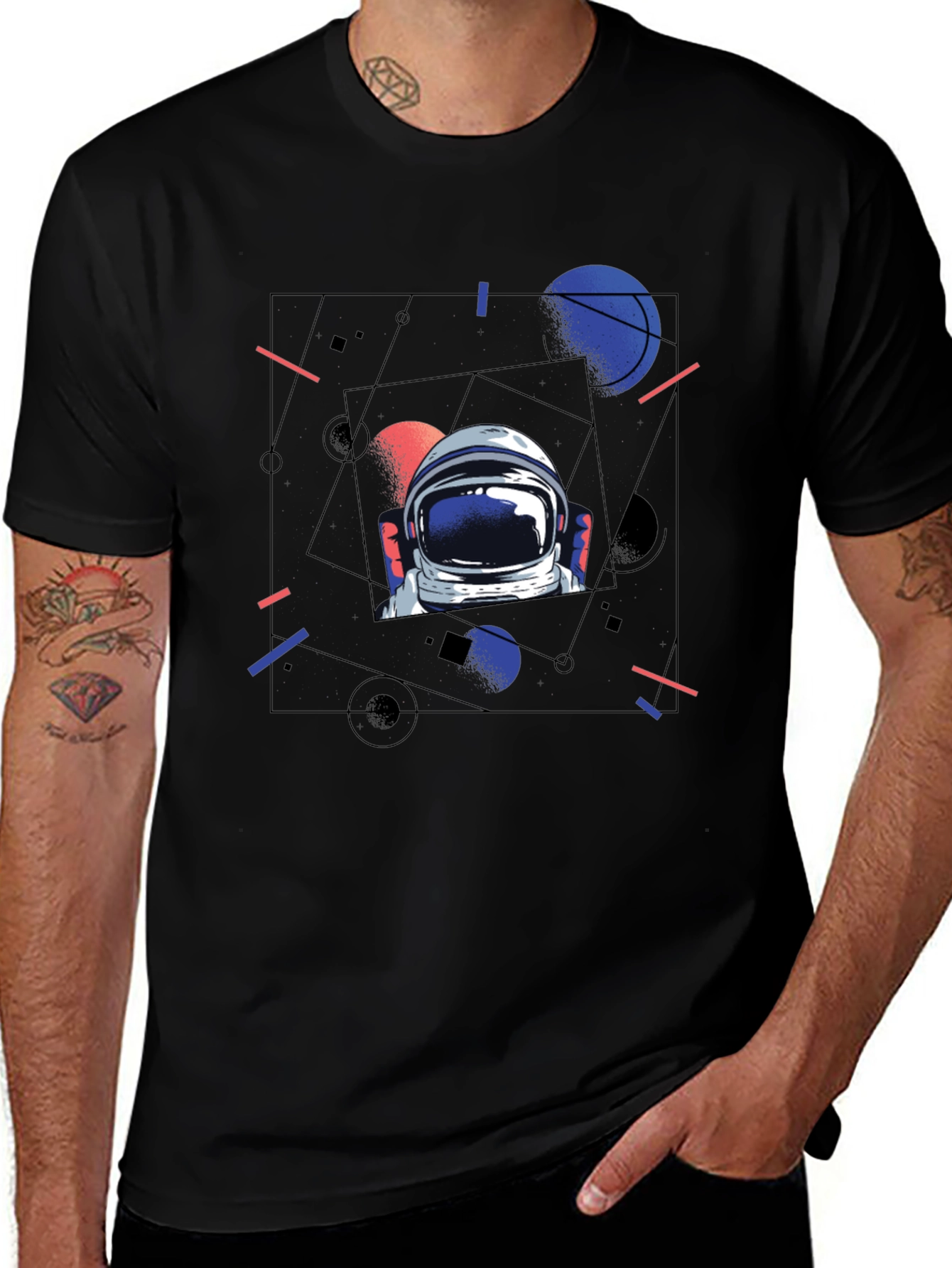 Astronaut Graphic T-Shirt - Space Explorer Design