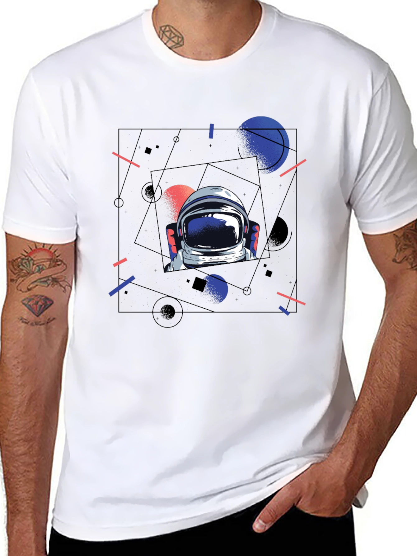 Astronaut Graphic T-Shirt - Space Explorer Design