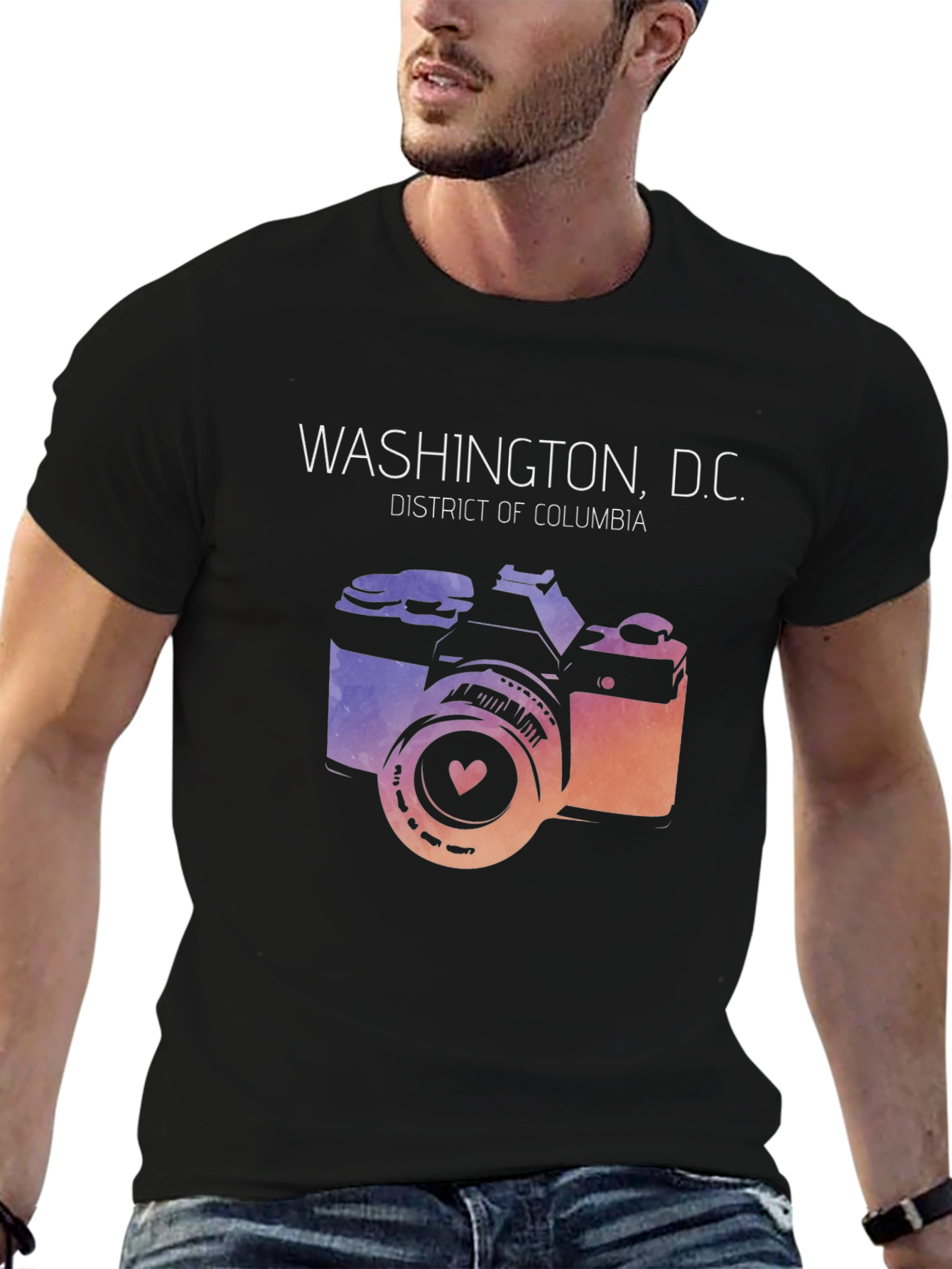 Washington D.C. Camera Graphic T-Shirt