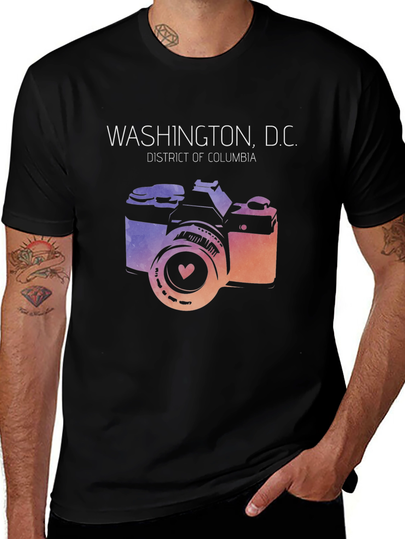 Washington D.C. Camera Graphic T-Shirt