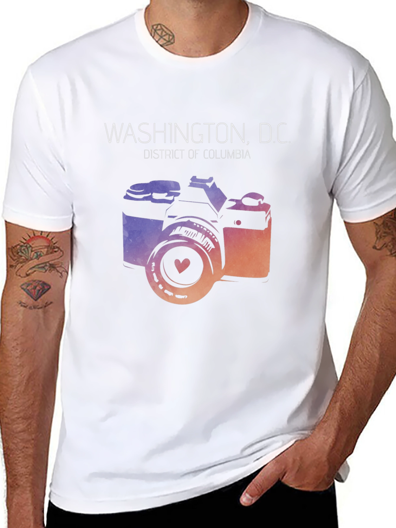 Washington D.C. Camera Graphic T-Shirt