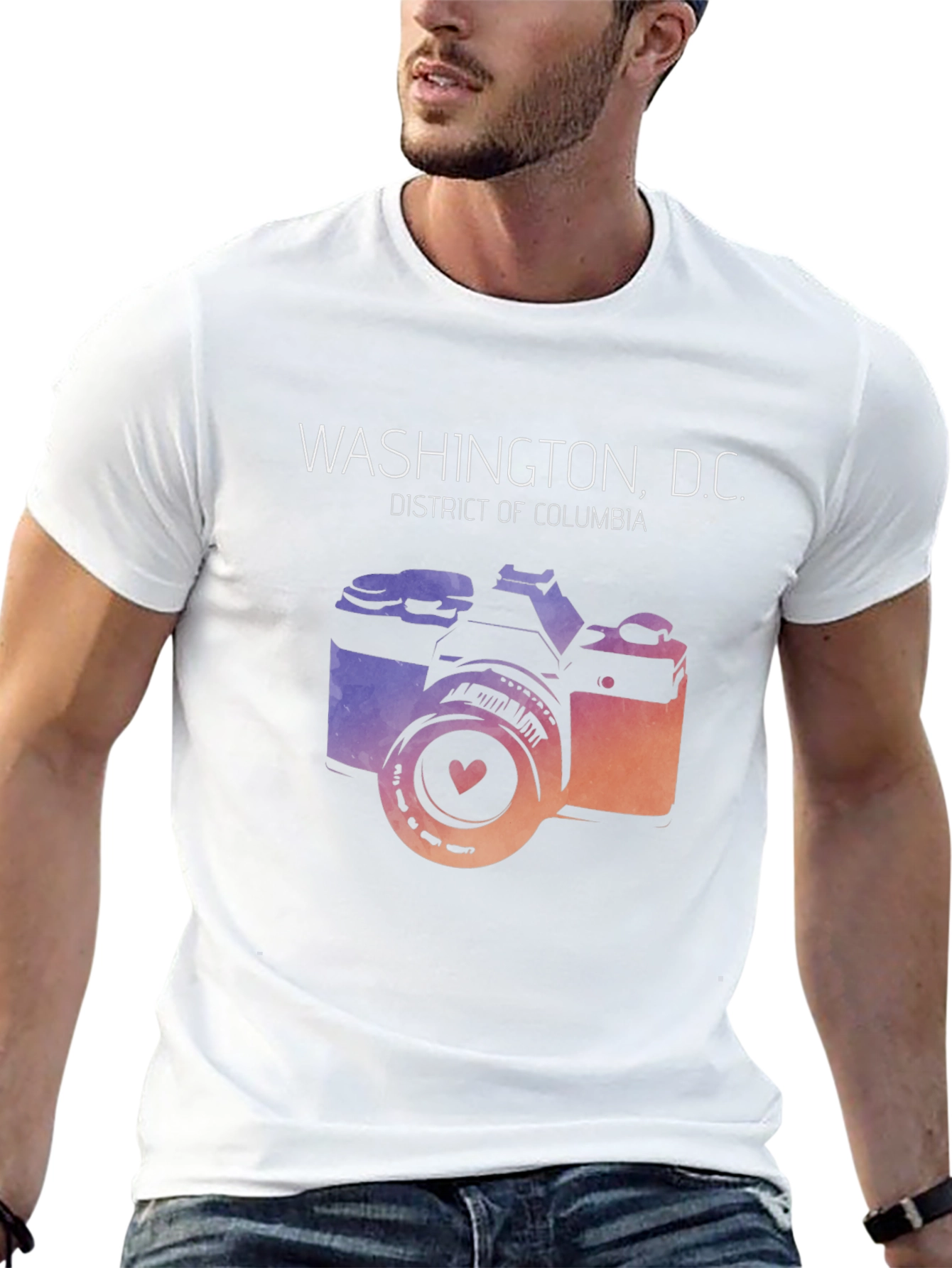 Washington D.C. Camera Graphic T-Shirt