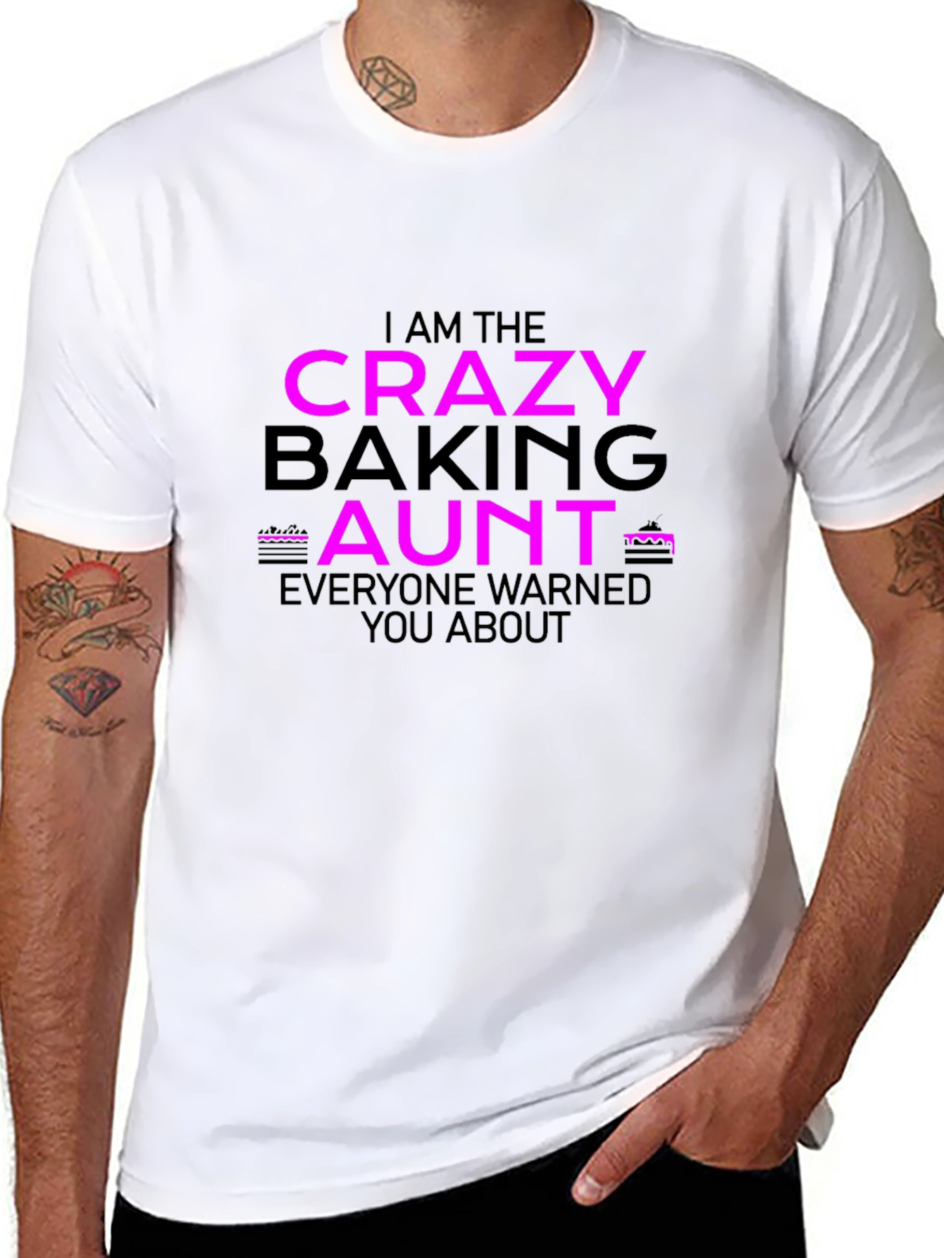 Crazy Baking Aunt T-Shirt - Funny Aunt Gift Idea