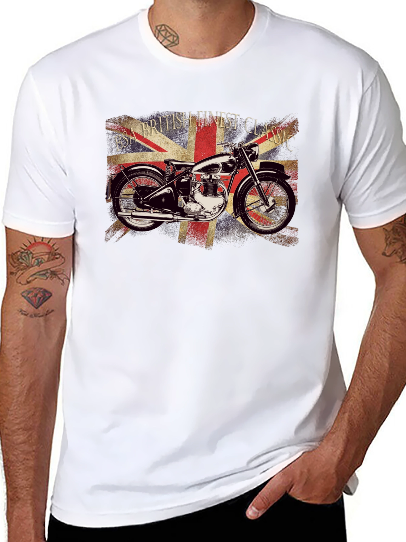 BSA British Finest Classic Motorcycle T-Shirt