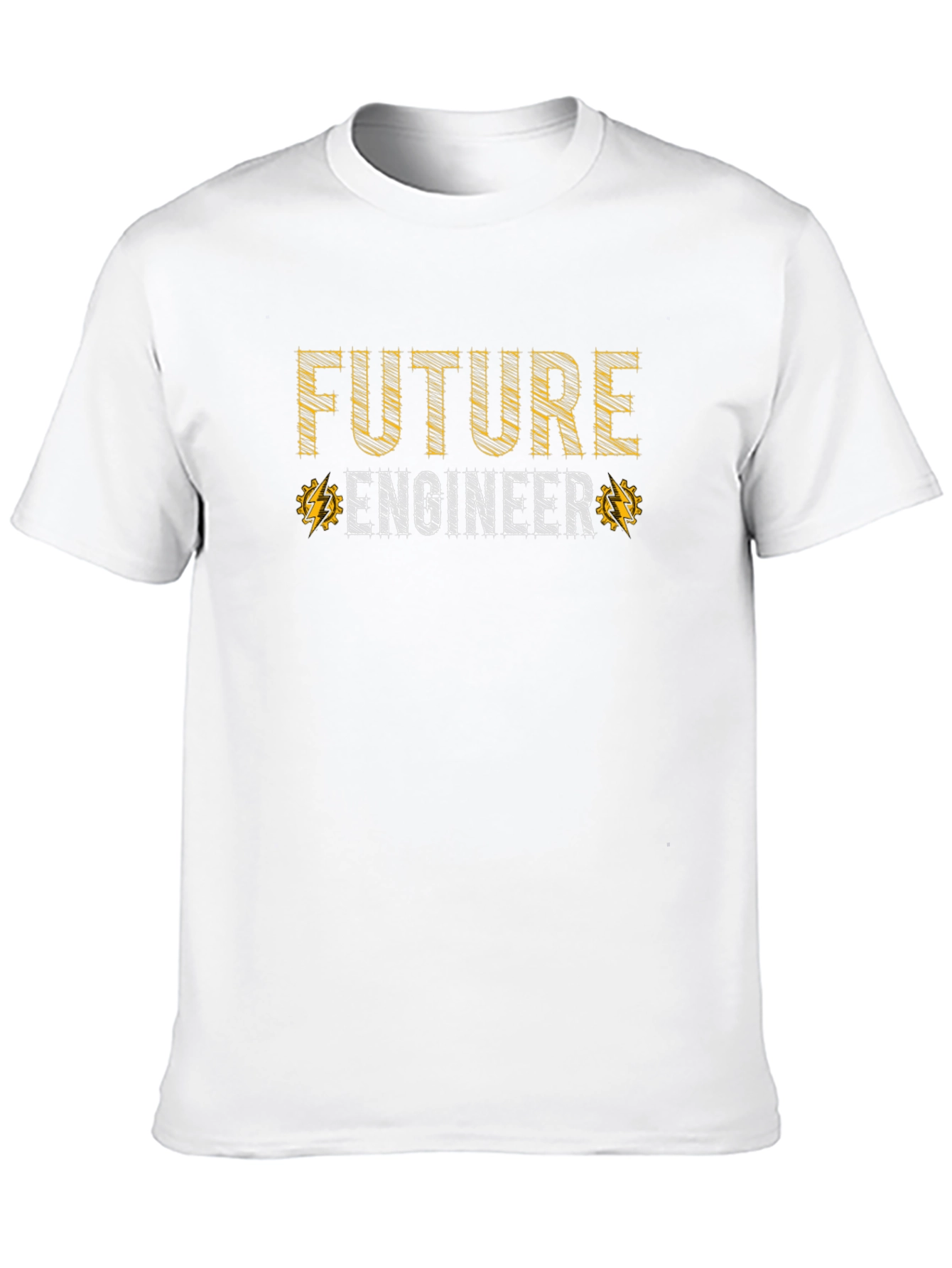 Future Engineer Graphic Tee - Black Cotton T-Shirt