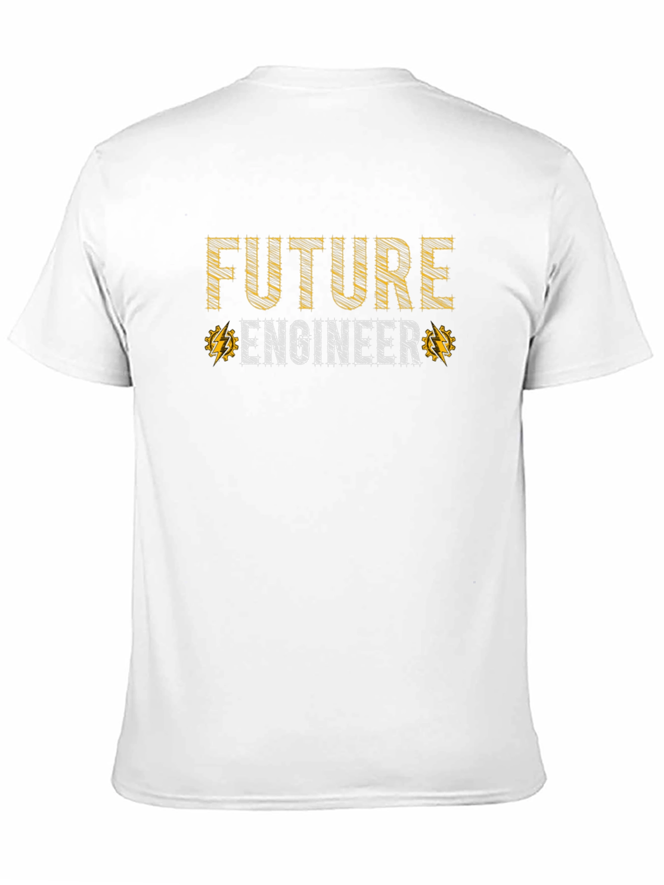 Future Engineer Graphic Tee - Black Cotton T-Shirt