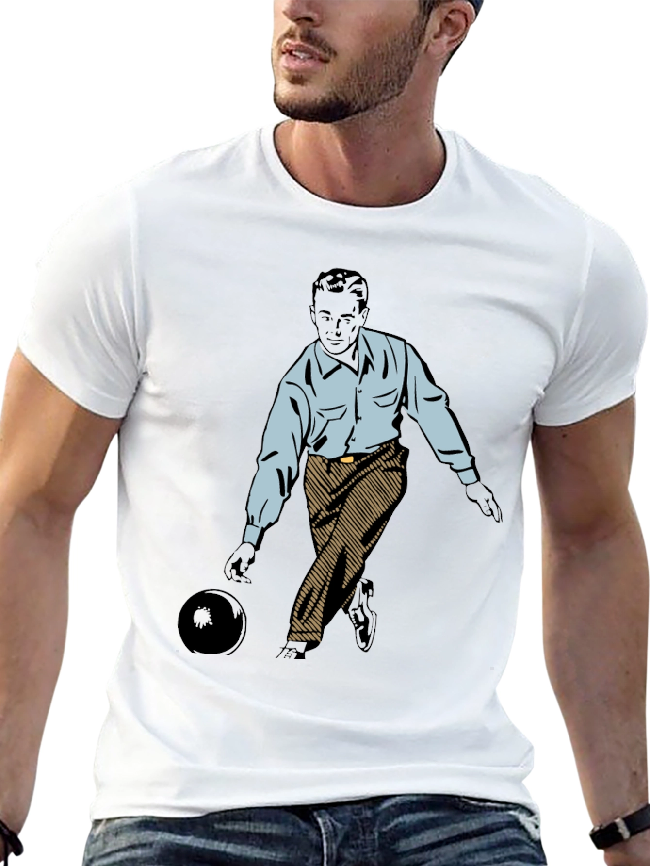 Retro Bowling T-Shirt - Stylish & Unique Design