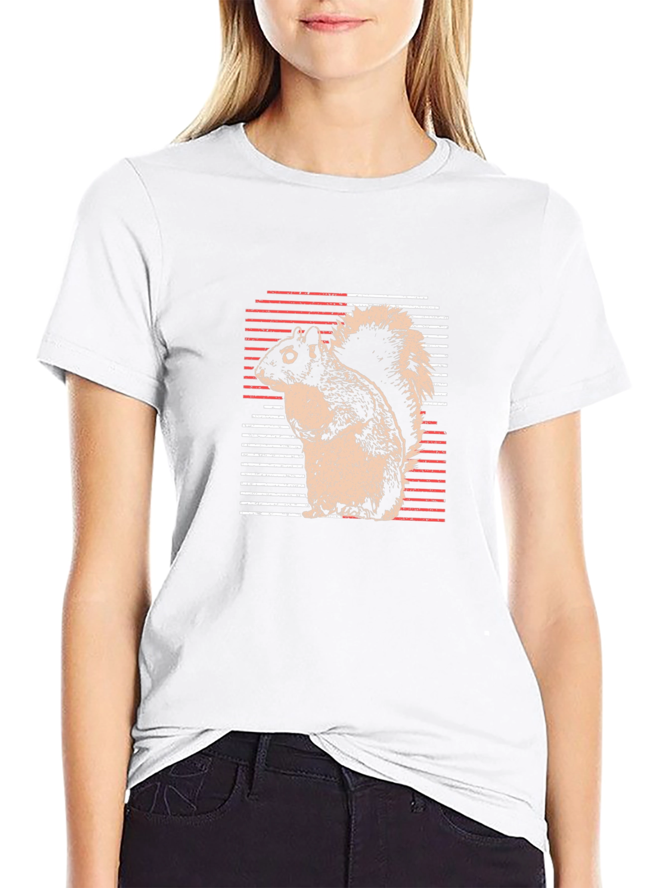 Squirrel Graphic Tee - Black