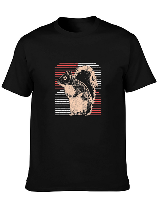 Squirrel Graphic Tee - Black