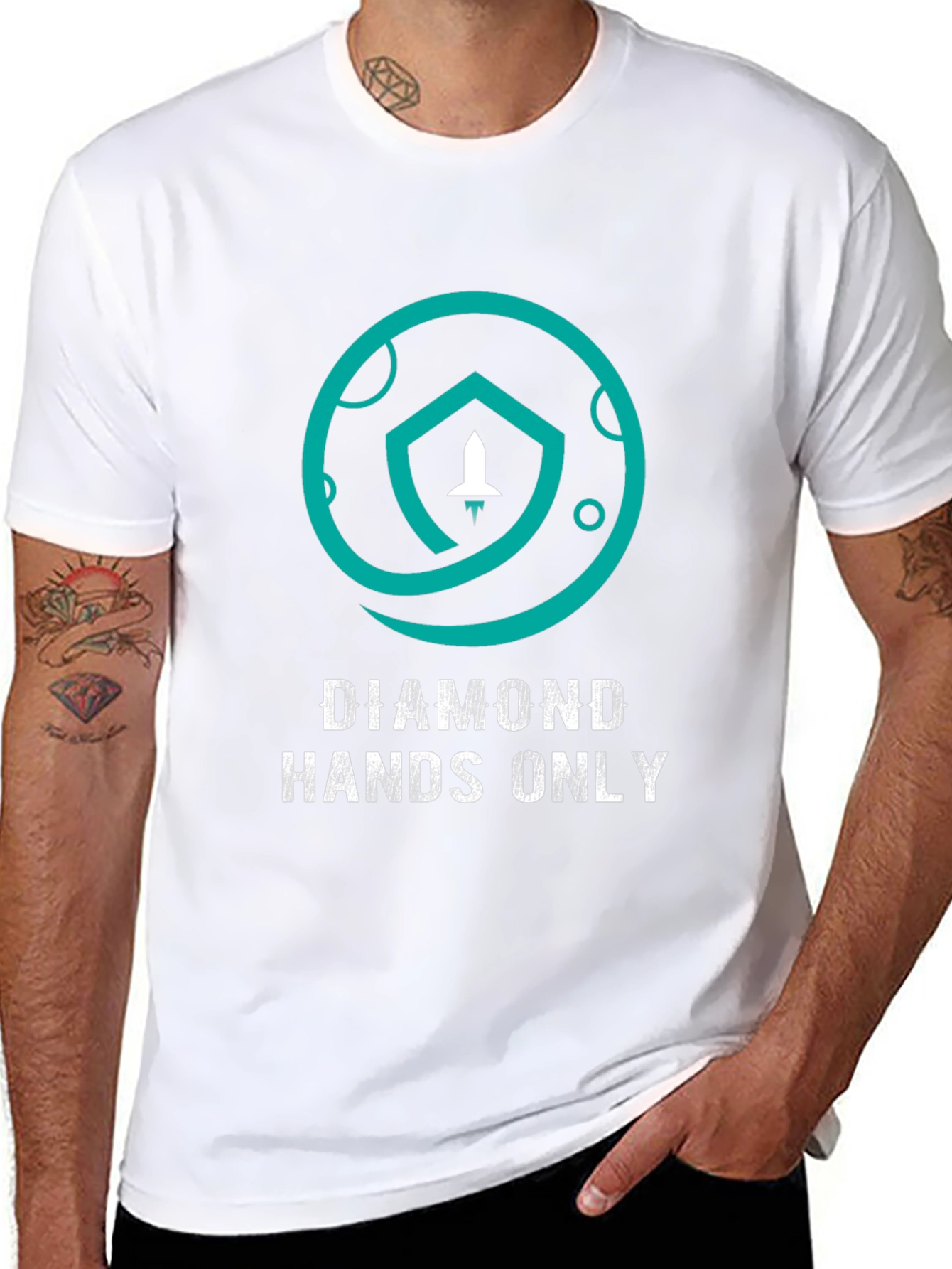 Diamond Hands Only Black T-Shirt