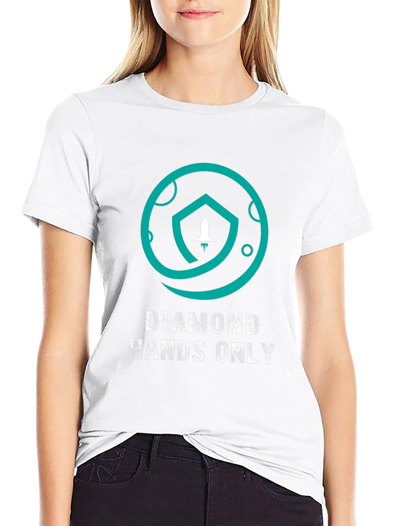 Diamond Hands Only Black T-Shirt