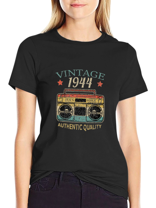 Vintage 1944 Boombox Graphic T-Shirt