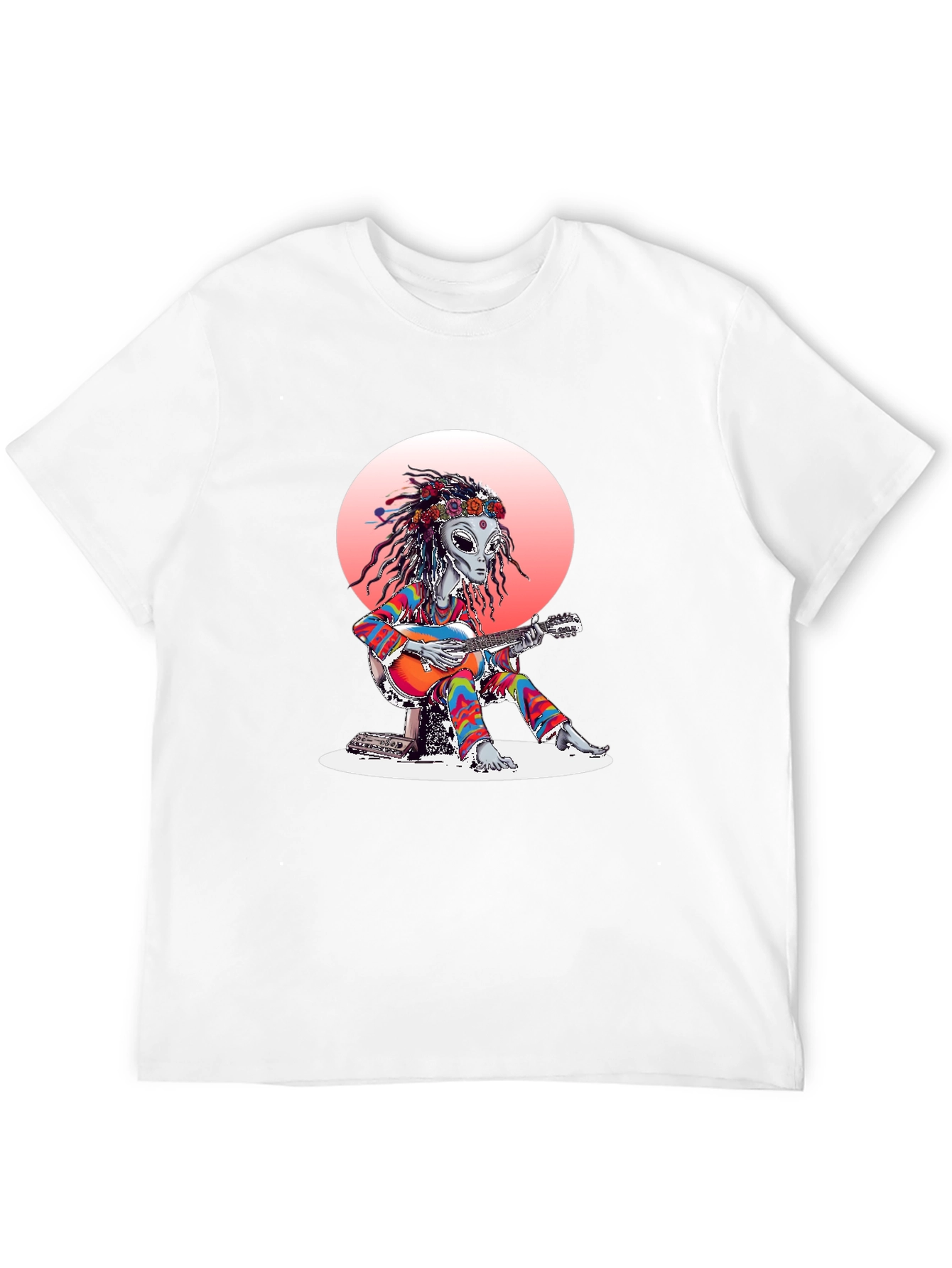 Alien Musician Graphic T-Shirt