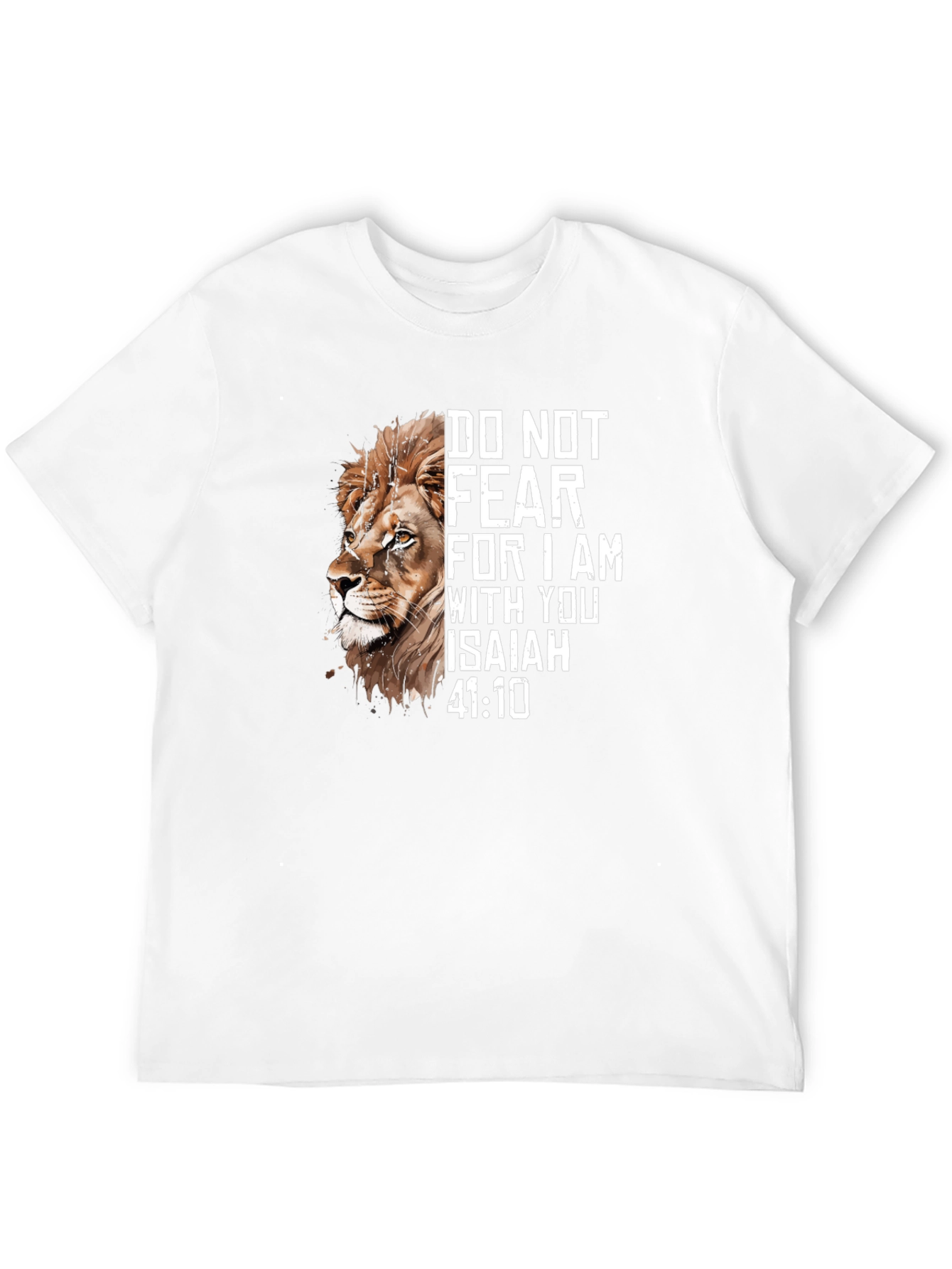 Lion Graphic Tee - Isaiah 41:10 Do Not Fear