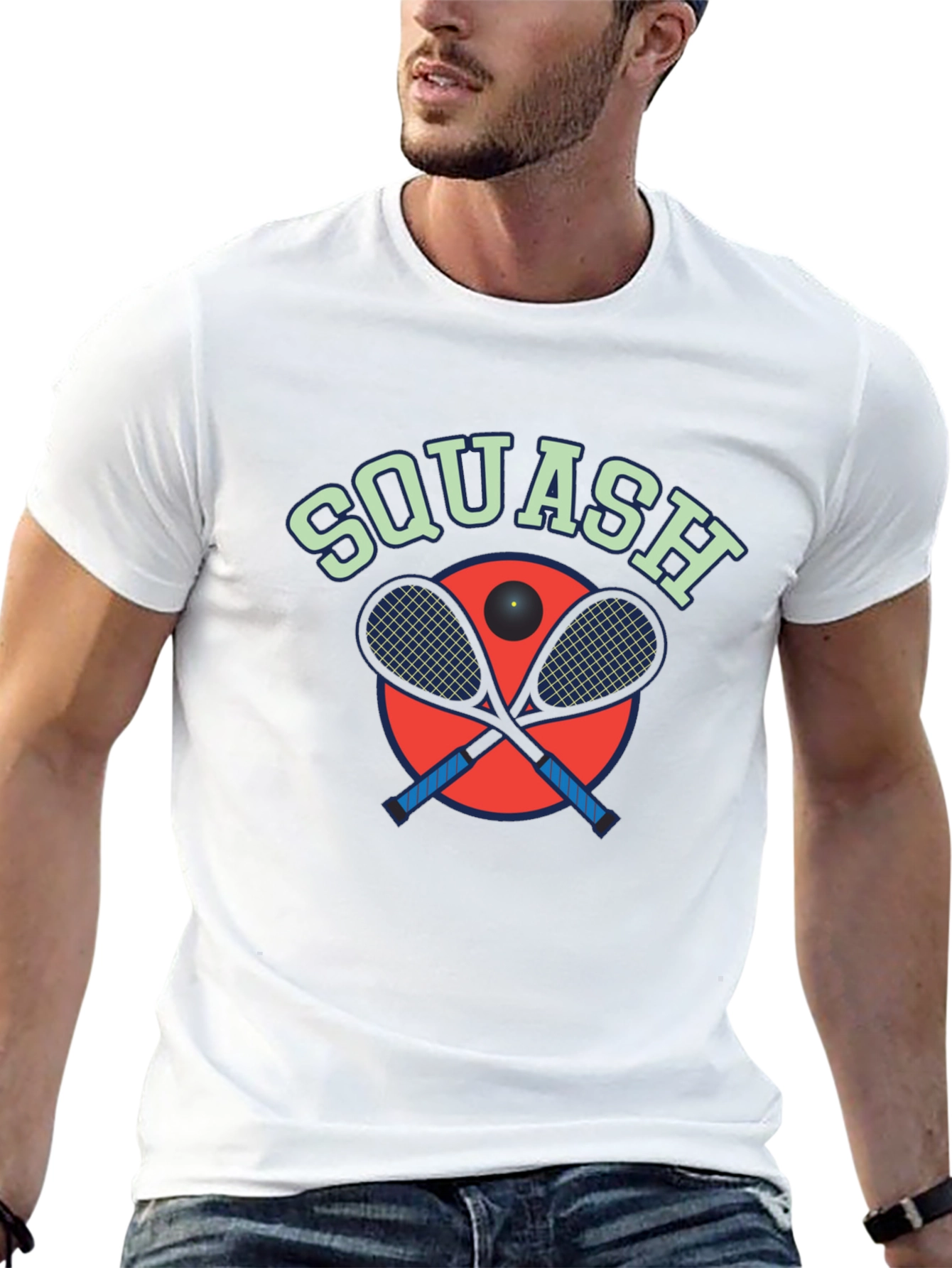 Squash Graphic Tee - Sporty Style