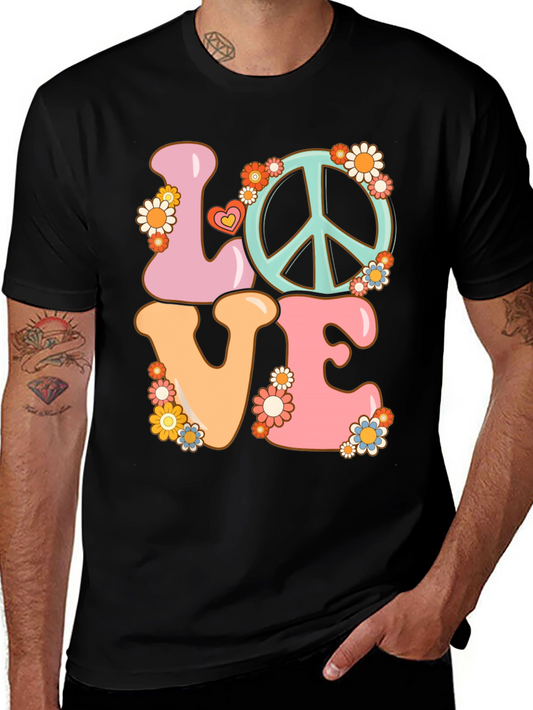 Love Peace Sign Graphic T-Shirt
