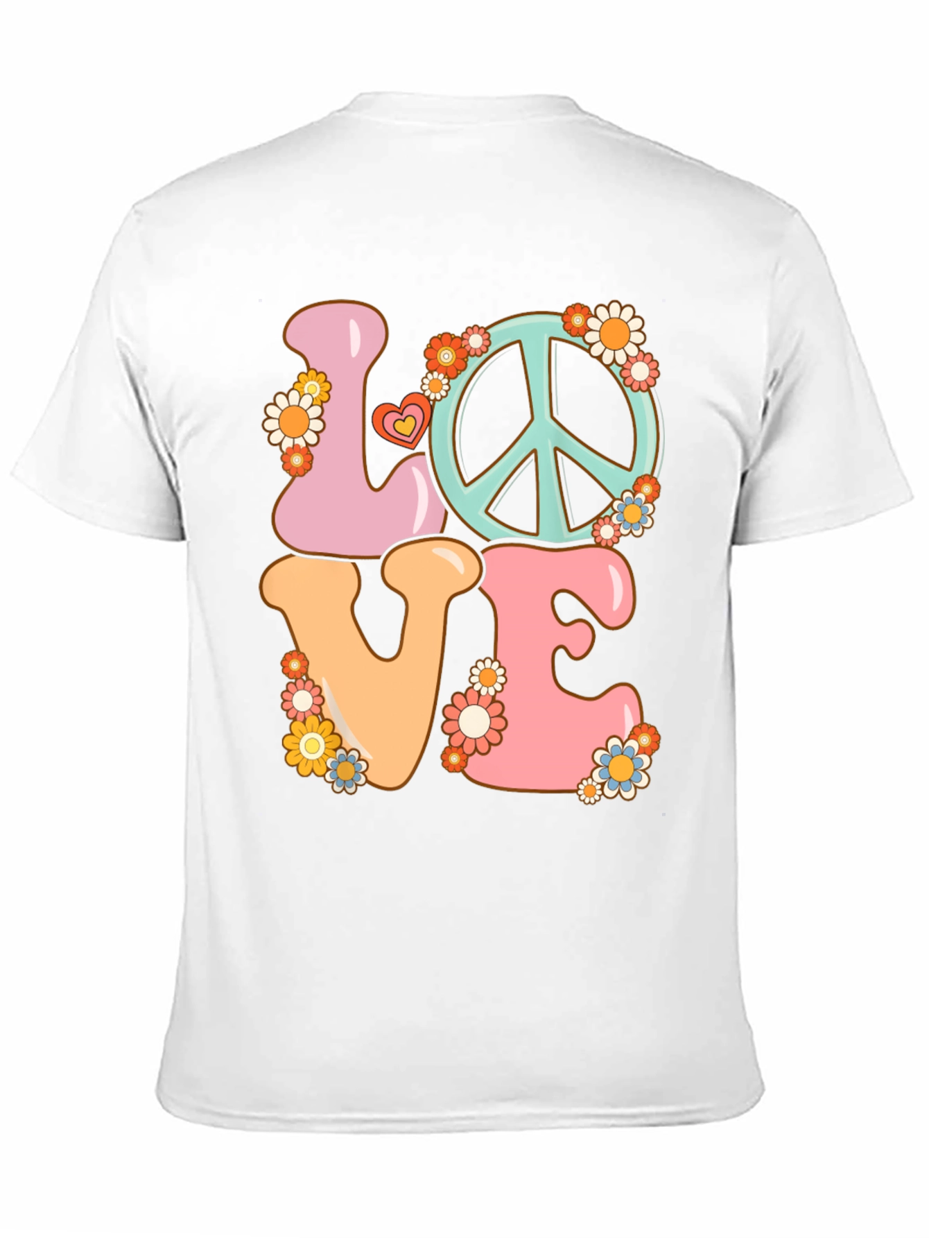 Love Peace Sign Graphic T-Shirt