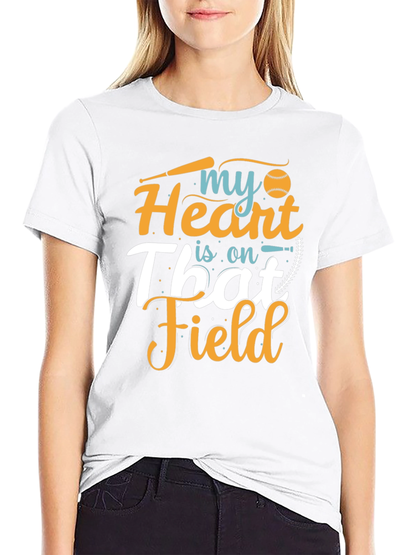 My Heart Is On That Field Graphic Tee