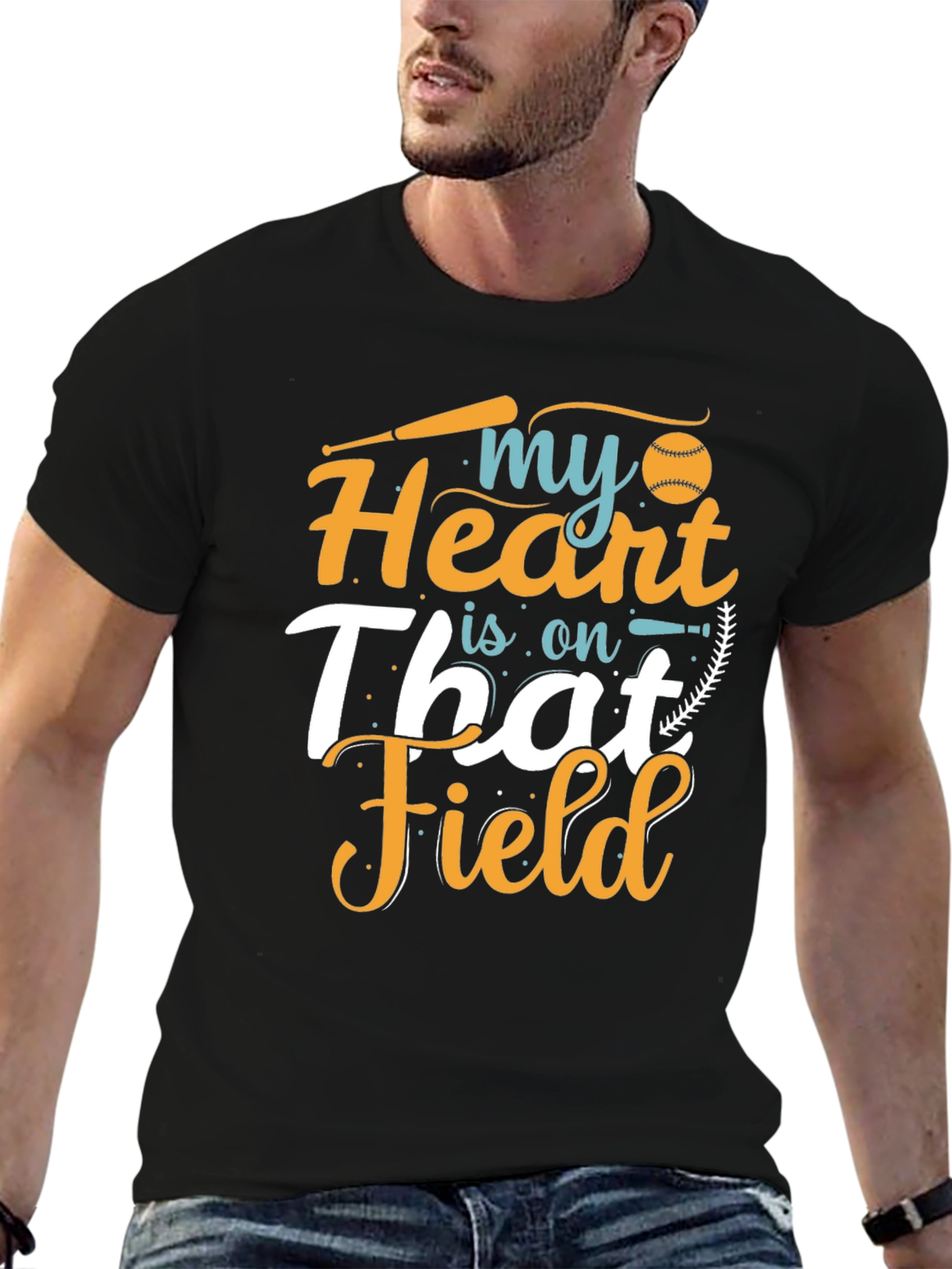 My Heart Is On That Field Graphic Tee