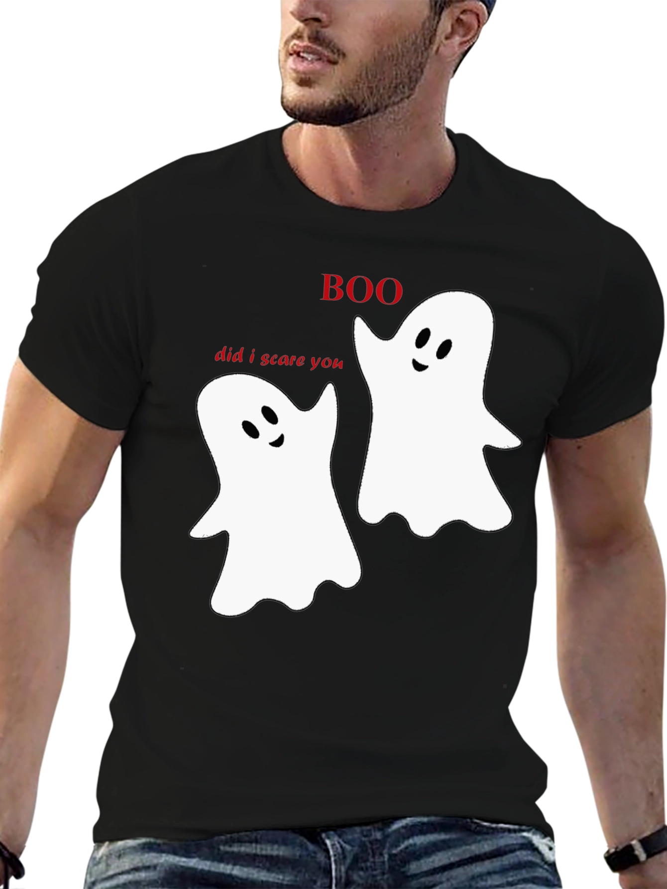 Boo Ghost T-Shirt: Spooky & Fun Halloween Tee!