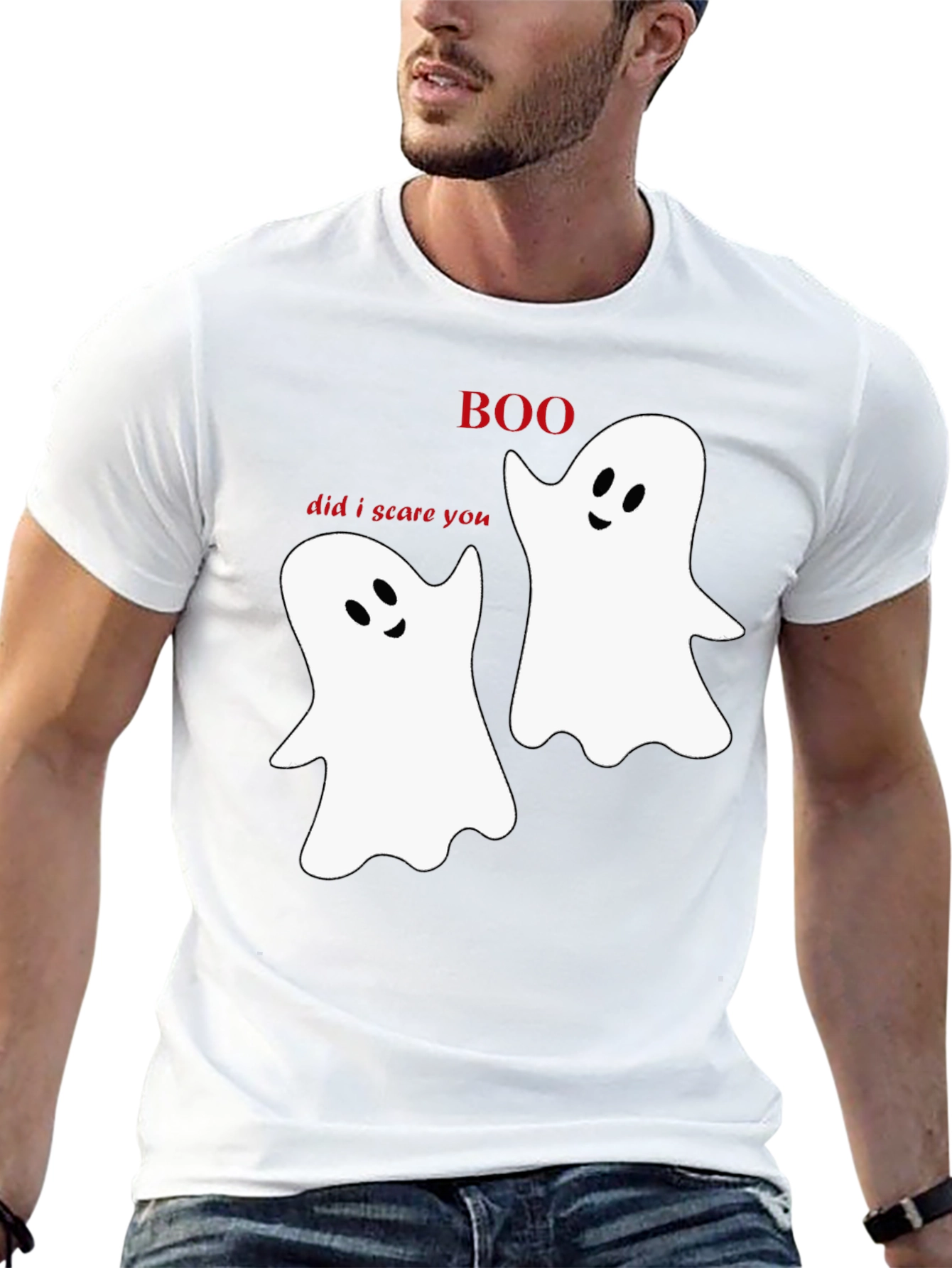 Boo Ghost T-Shirt: Spooky & Fun Halloween Tee!