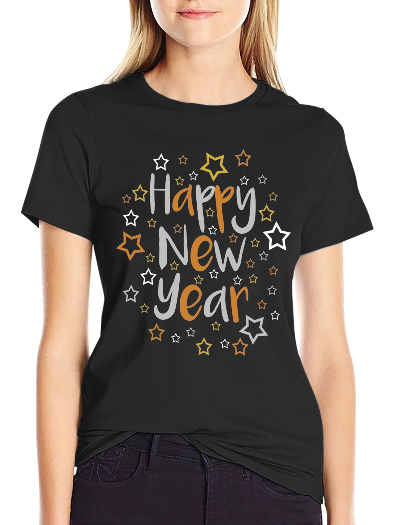 Happy New Year Star Graphic Tee