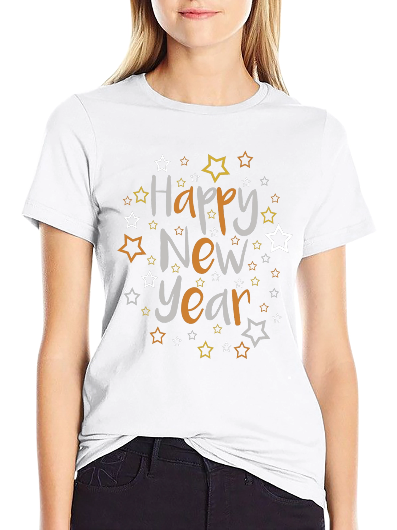 Happy New Year Star Graphic Tee
