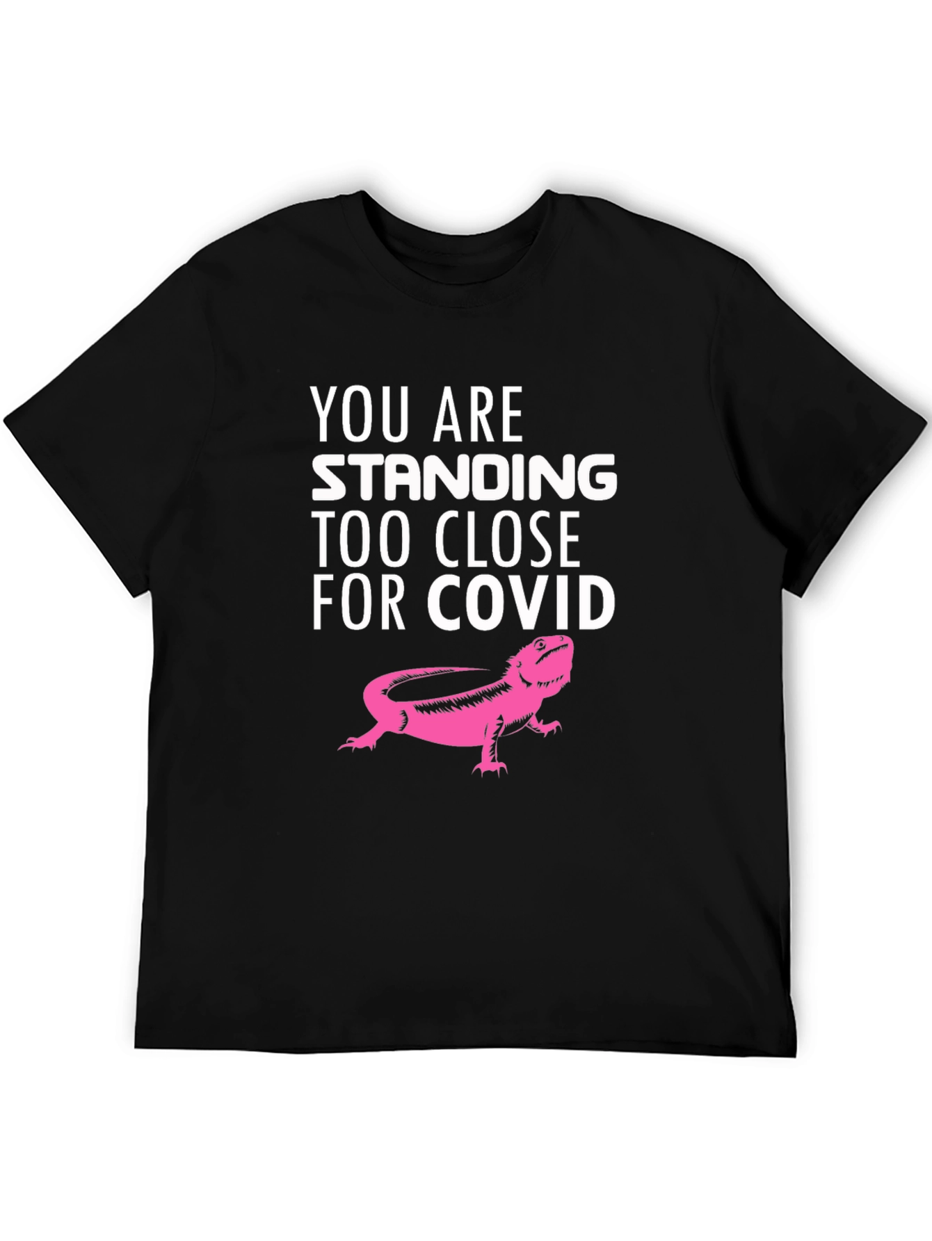 Funny Covid Lizard Graphic T-Shirt