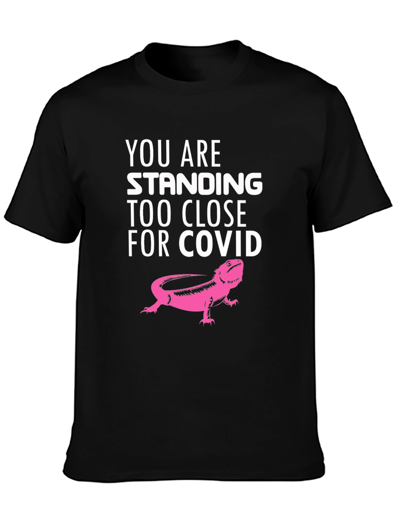Funny Covid Lizard Graphic T-Shirt
