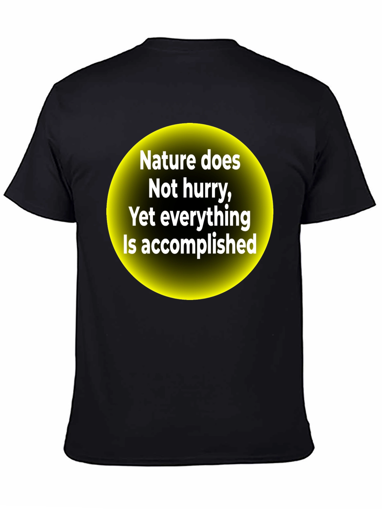 Nature Does Not Hurry Motivational Graphic Tee