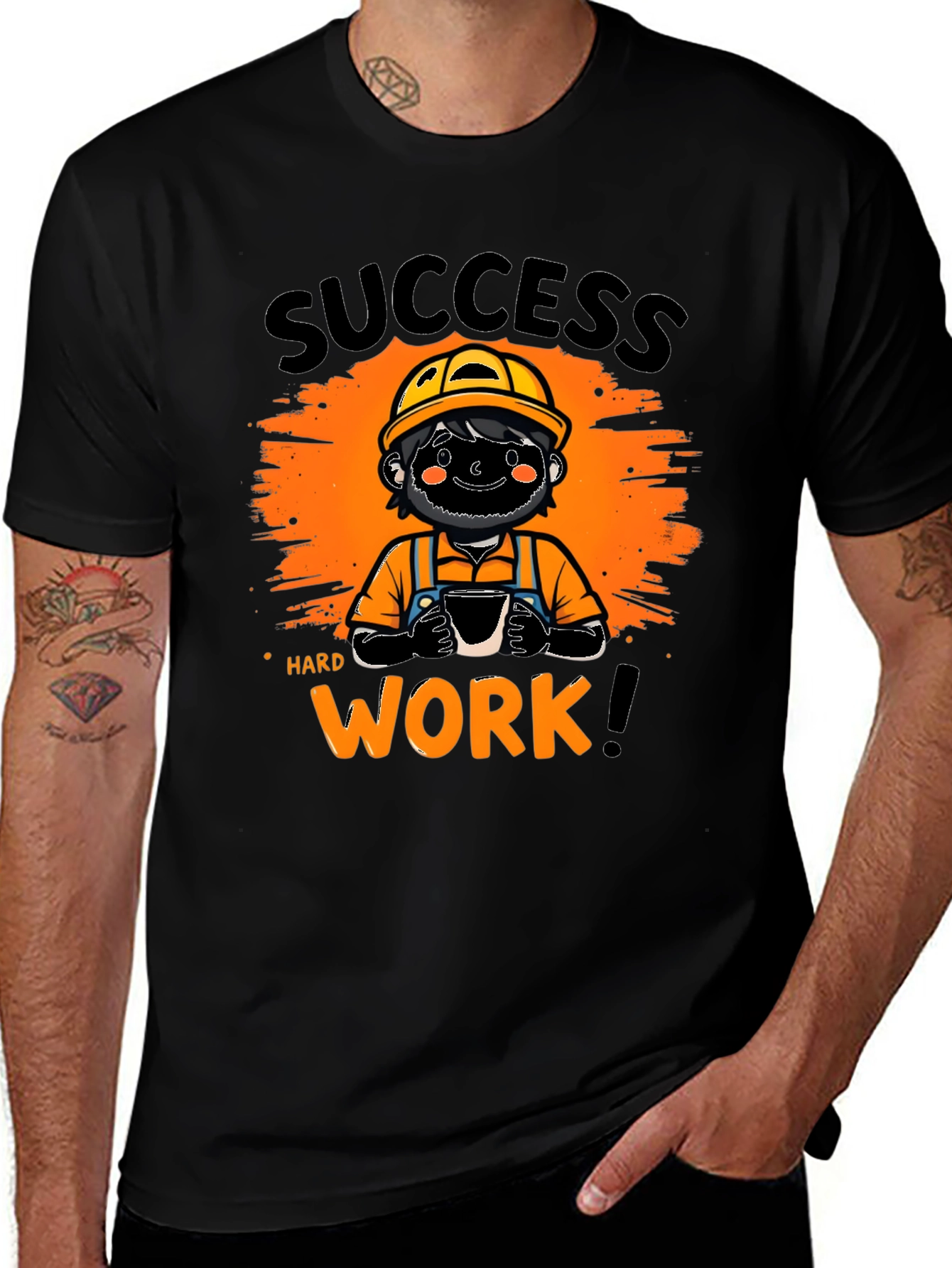 Success Hard Work Graphic T-Shirt