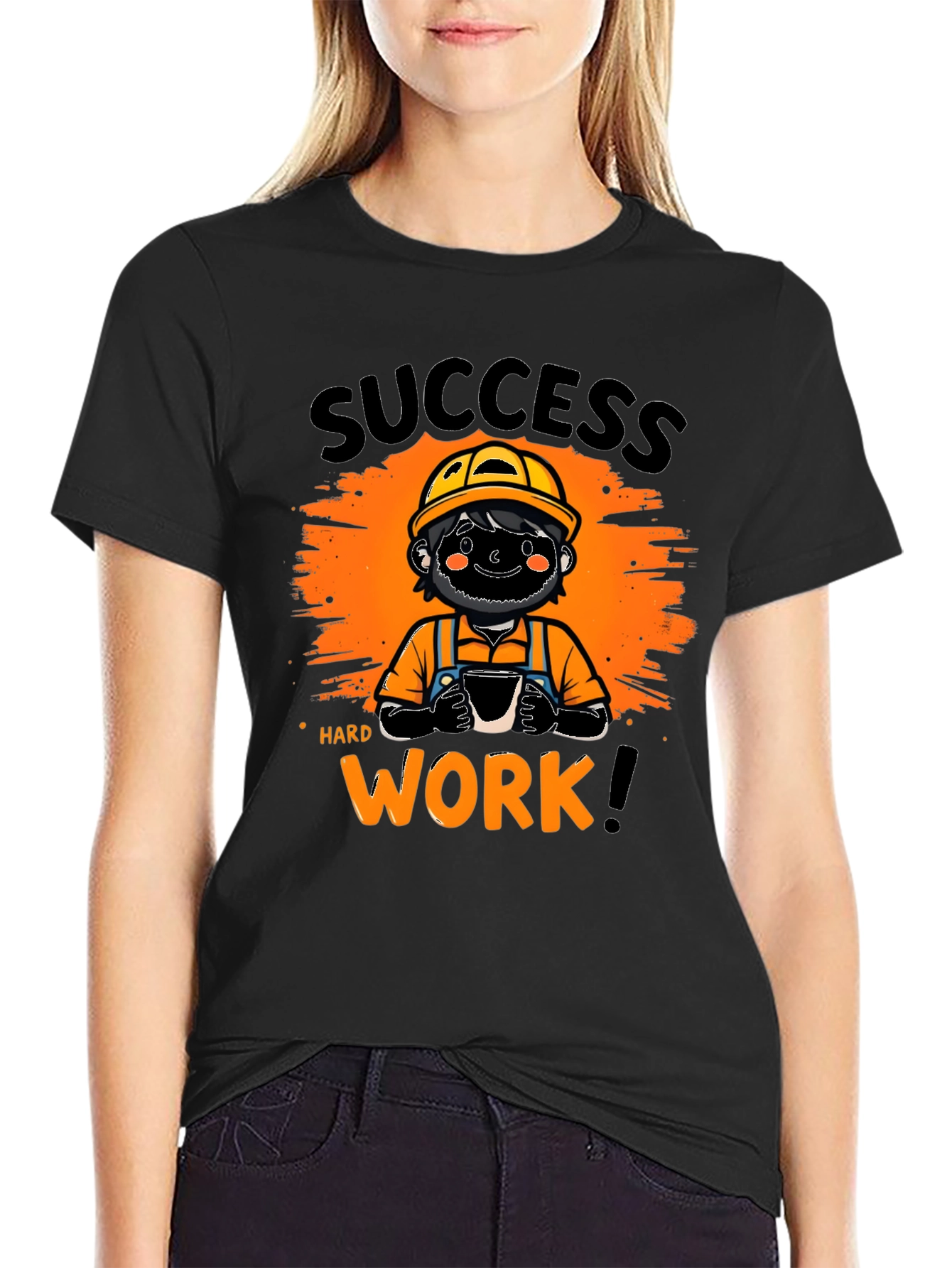 Success Hard Work Graphic T-Shirt