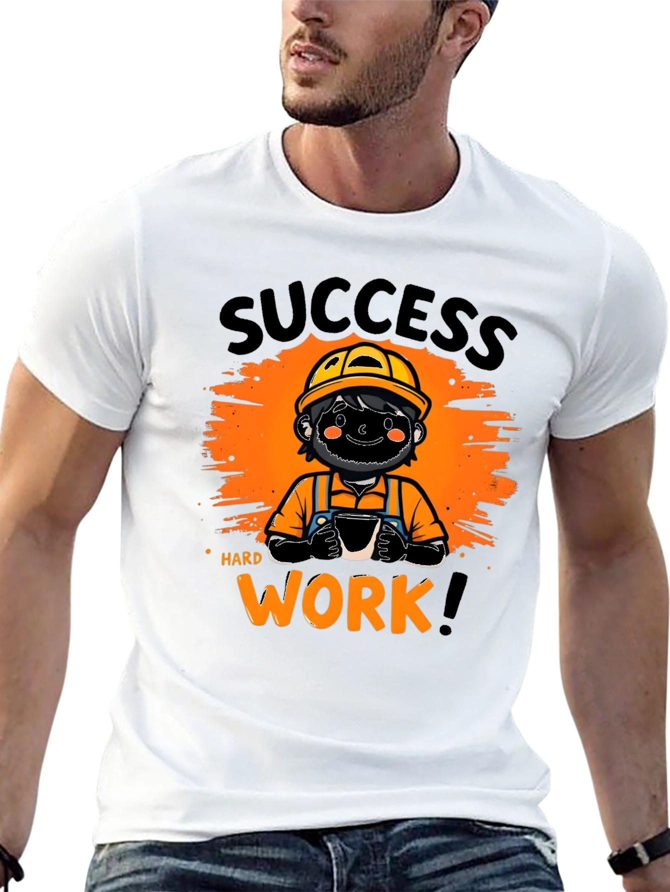 Success Hard Work Graphic T-Shirt