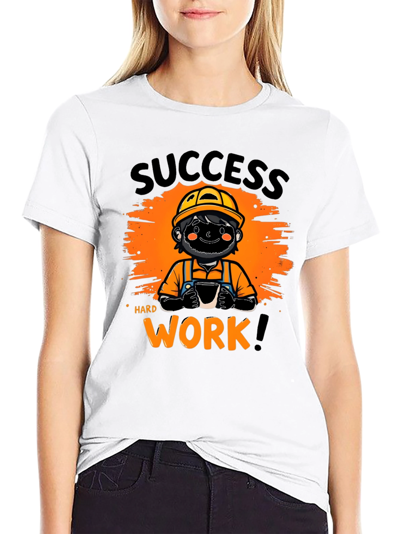 Success Hard Work Graphic T-Shirt