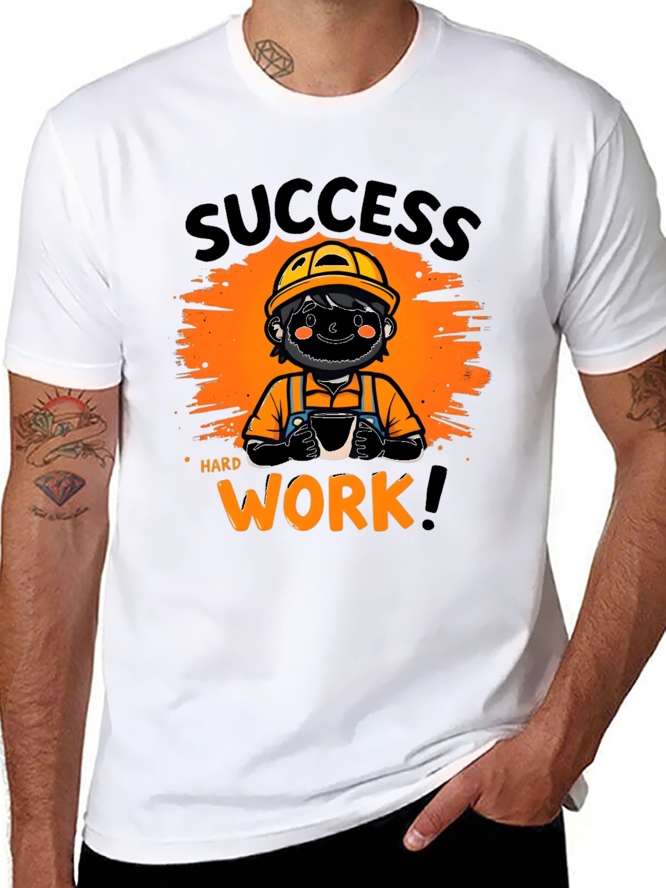 Success Hard Work Graphic T-Shirt