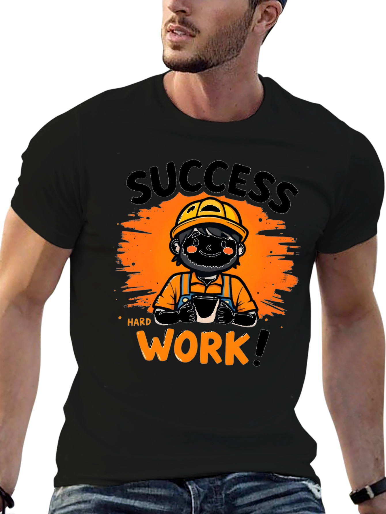 Success Hard Work Graphic T-Shirt