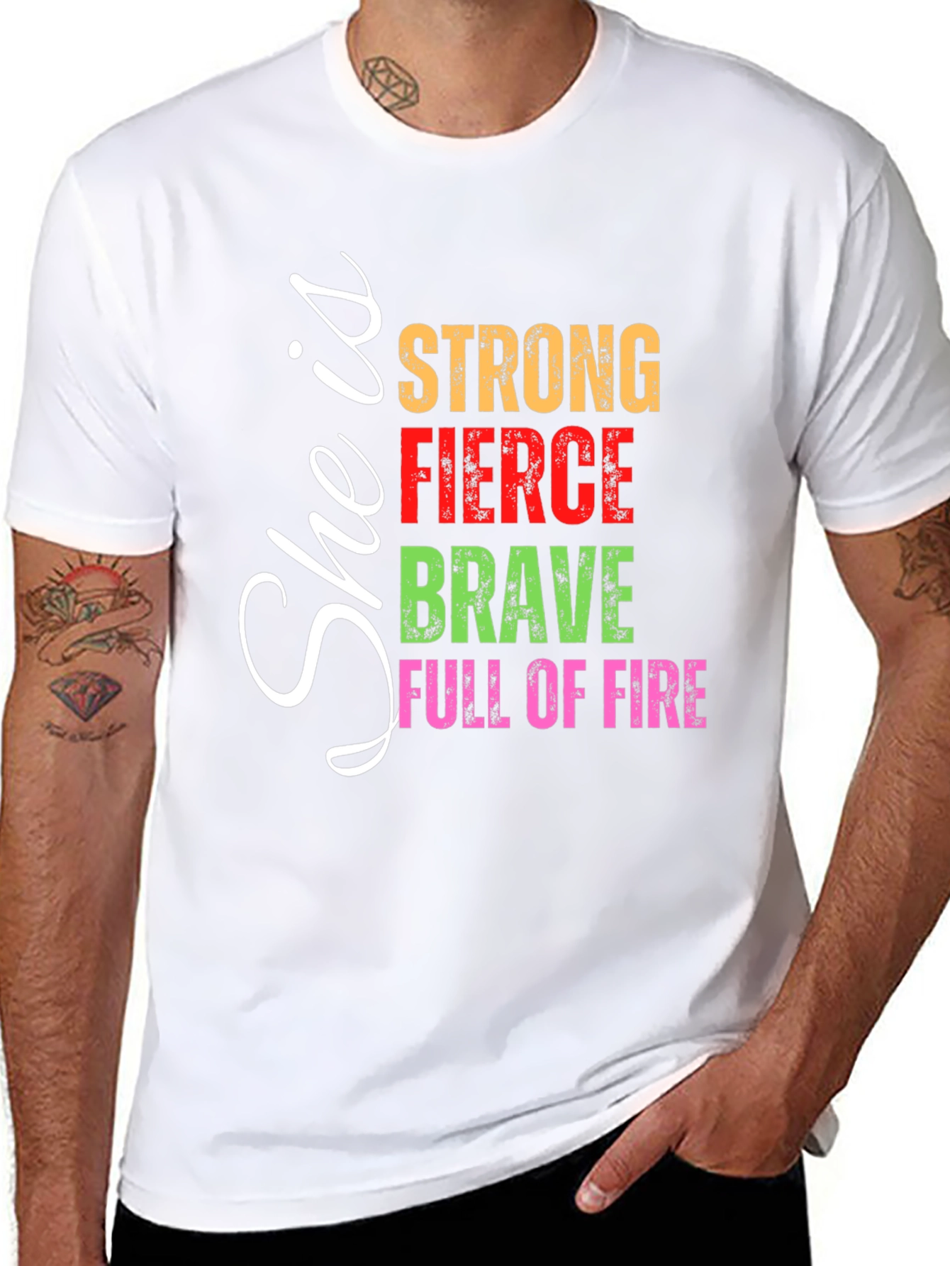 She is Strong Fierce Brave Tee
