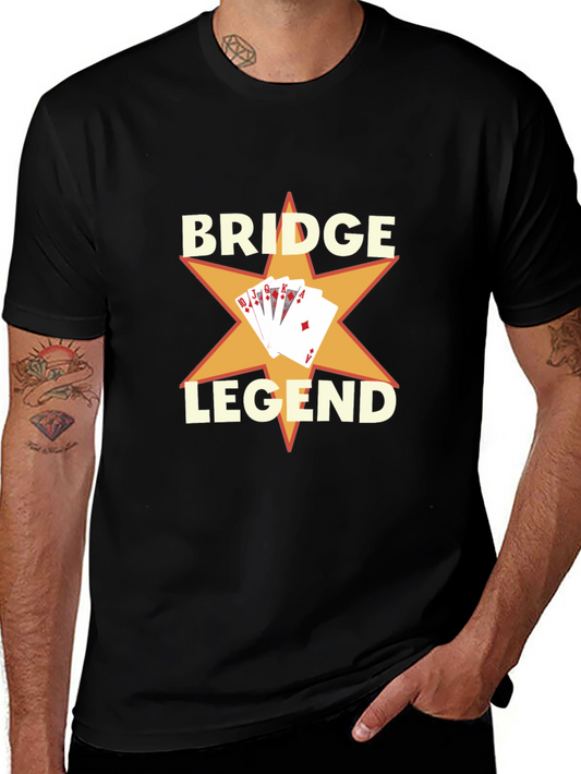 Bridge Legend Graphic T-Shirt - Card Game Tee