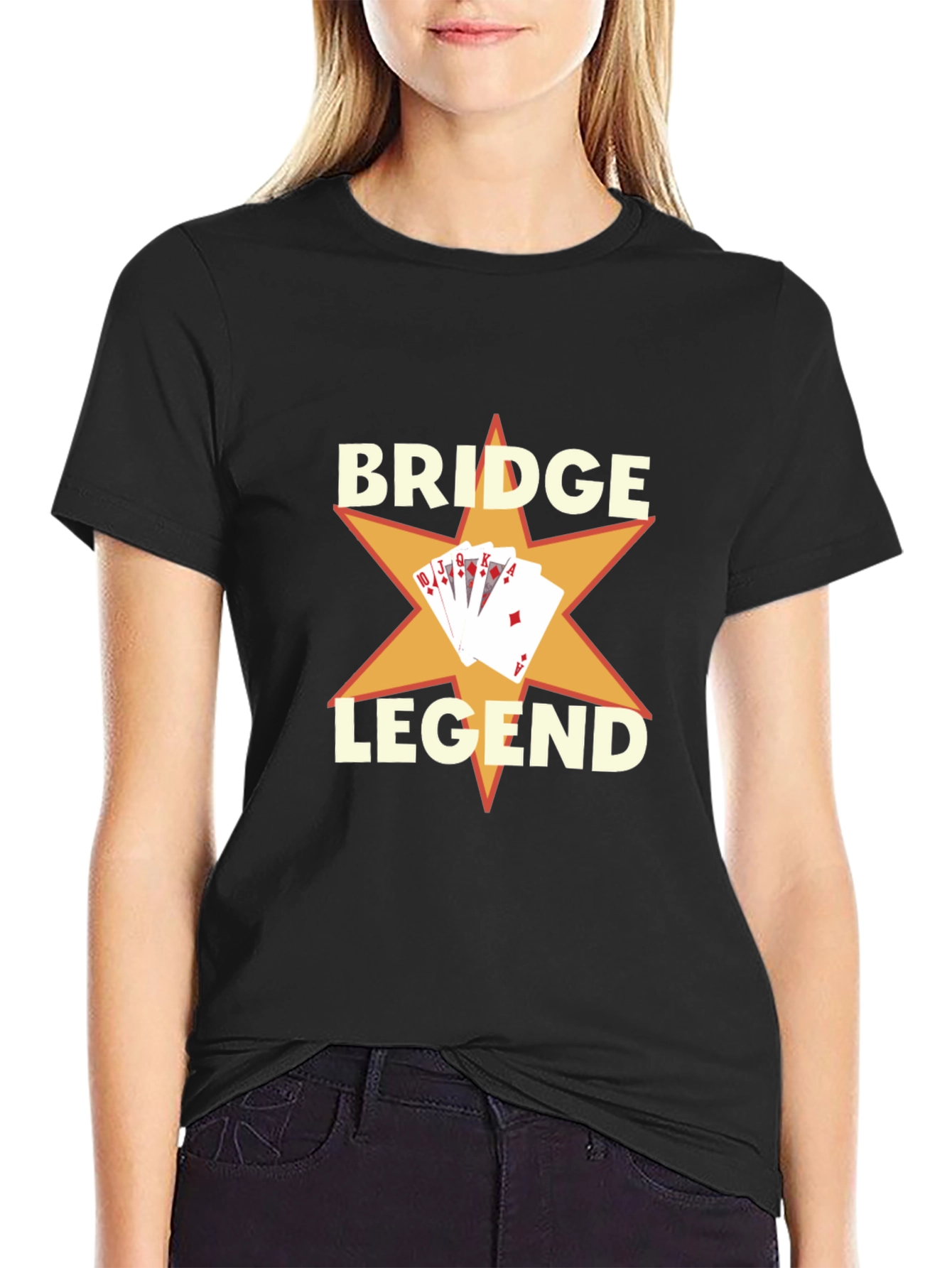 Bridge Legend Graphic T-Shirt - Card Game Tee