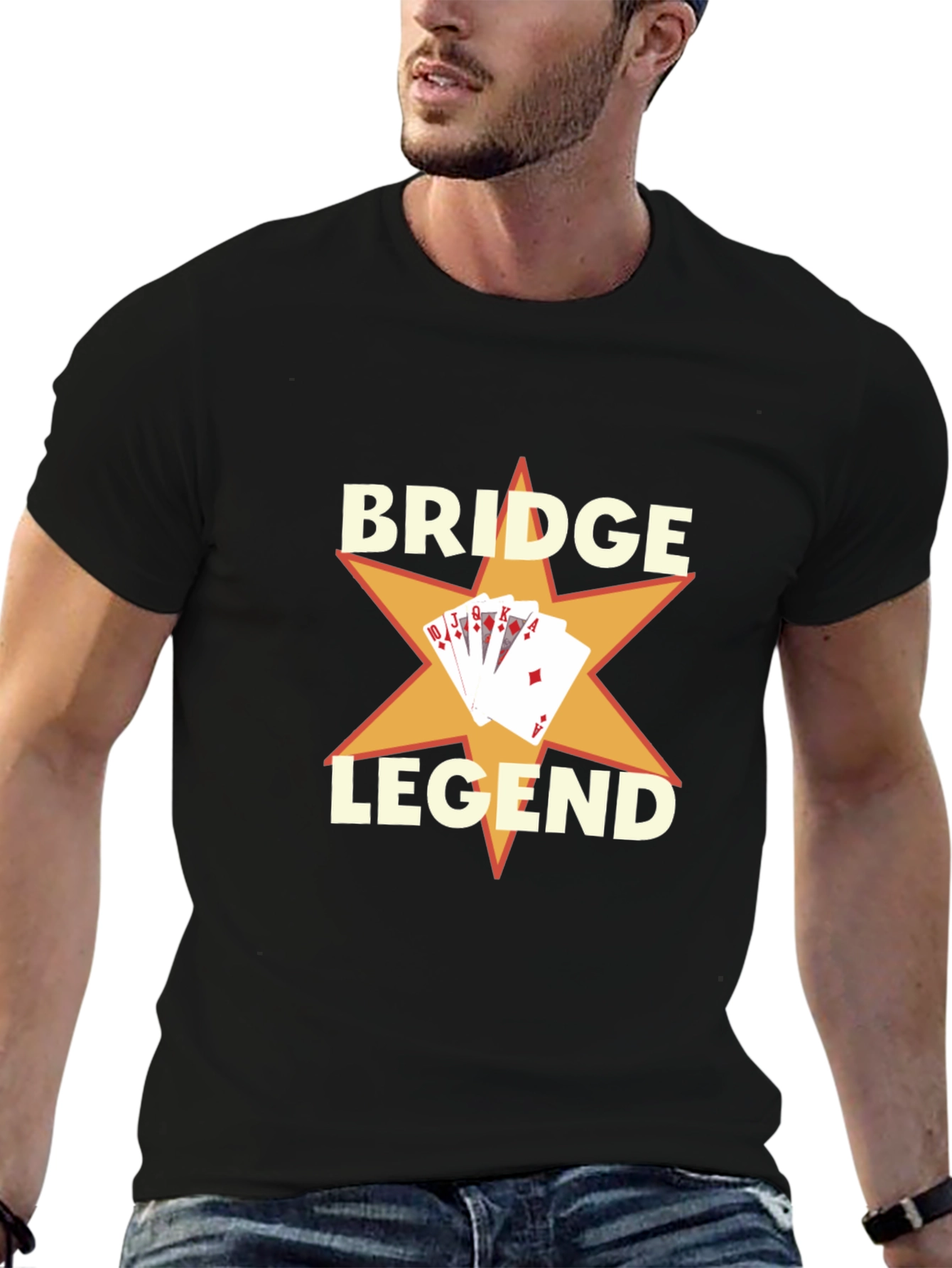 Bridge Legend Graphic T-Shirt - Card Game Tee
