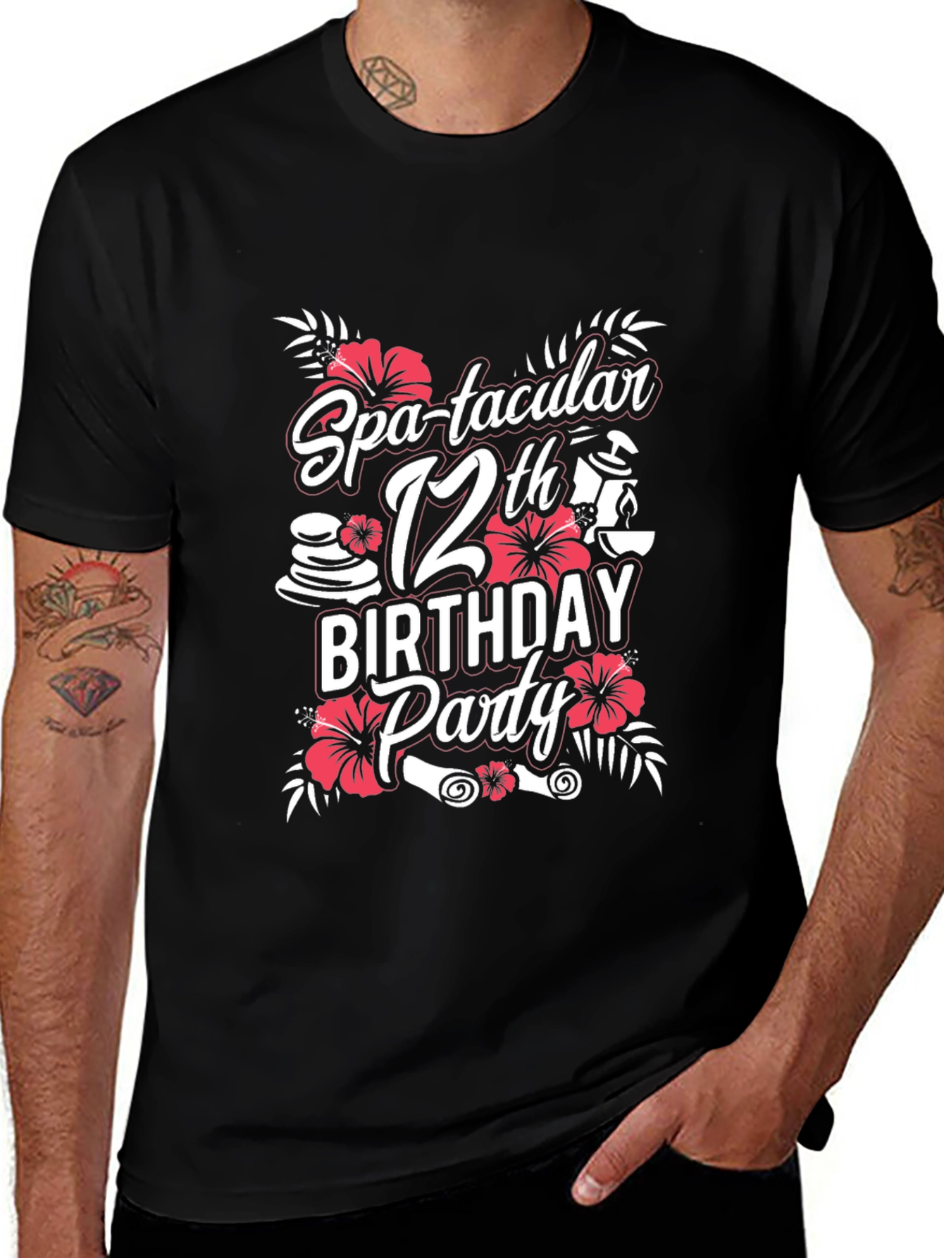 Spa-tacular 12th Birthday Party Graphic Tee