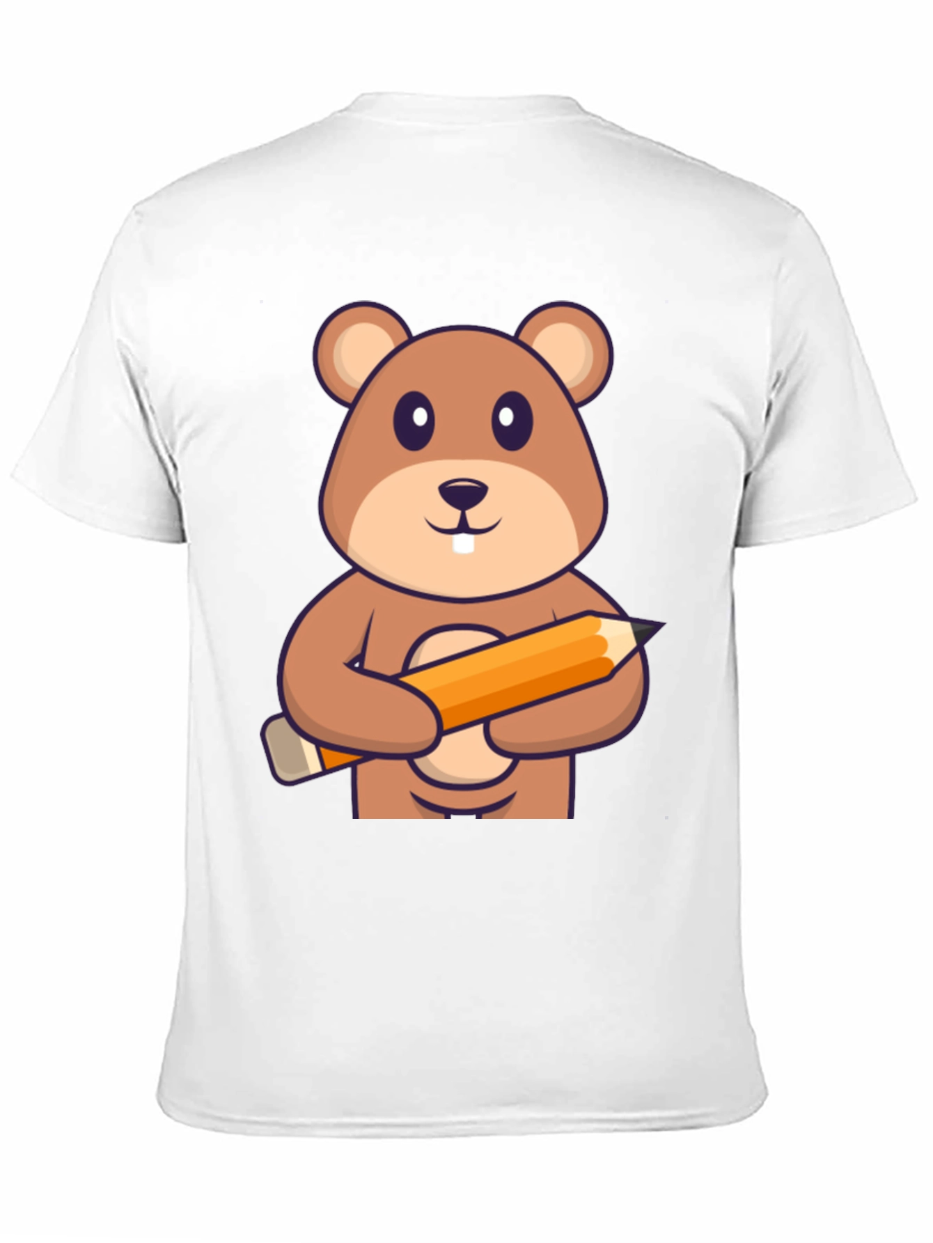Cute Beaver Artist Graphic T-Shirt